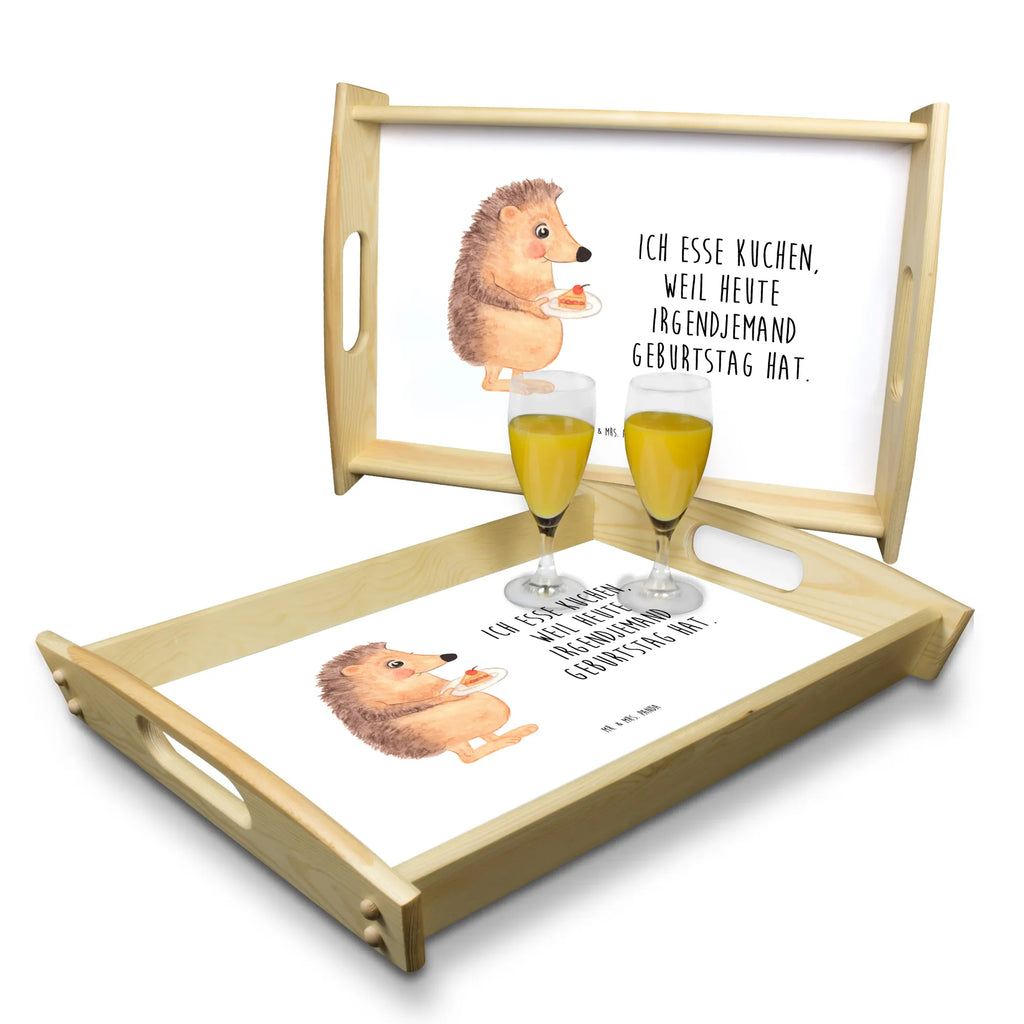 Serving tray Hedgehog piece of cake wooden tray, tray, breakfast tray, kitchen tray, serving tray, small animals, cute, funny, cute animal motives, hand drawn, small world, funny sayings, good mood, happy, gifts, gift ideas, special gifts, animal lover, card, cake, hedgehog, invitation party, bake cake, baking gift, birthday cake, food saying