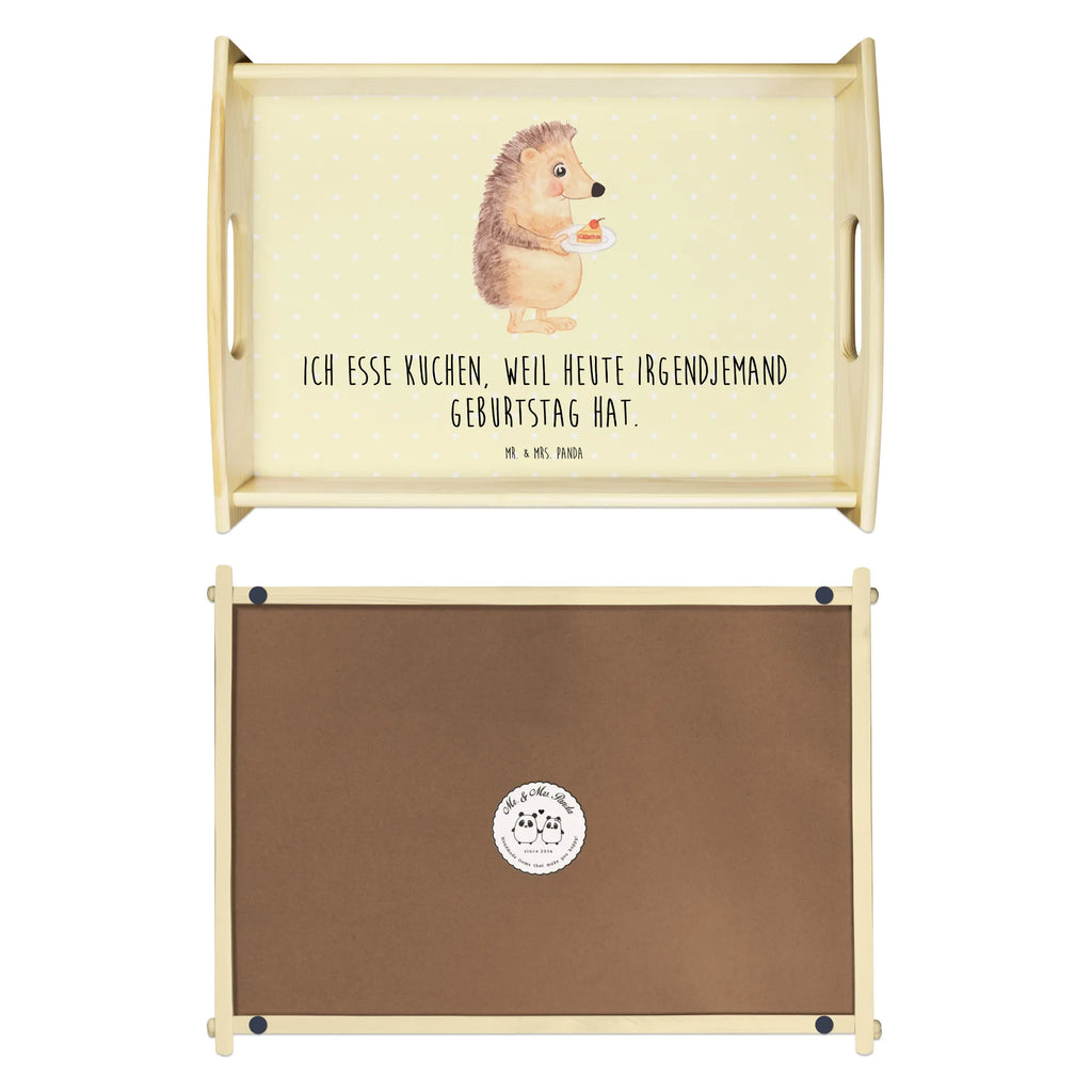 Serving tray Hedgehog piece of cake wooden tray, tray, breakfast tray, kitchen tray, serving tray, small animals, cute, funny, cute animal motives, hand drawn, small world, funny sayings, good mood, happy, gifts, gift ideas, special gifts, animal lover, card, cake, hedgehog, invitation party, bake cake, baking gift, birthday cake, food saying