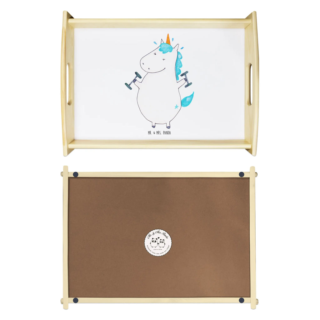 Serviertablett Einhorn Fitness Frühstückstablett, Holztablett, Tablett, Küchentablett, Serviertablett, Dekotablett, Einhorn, Einhörner, Einhorn Deko, Unicorn, Geräte, Sixpack, Fitness, Gym, Diät, Abnehmen, Fitnessstudio, Sport, Pumpen