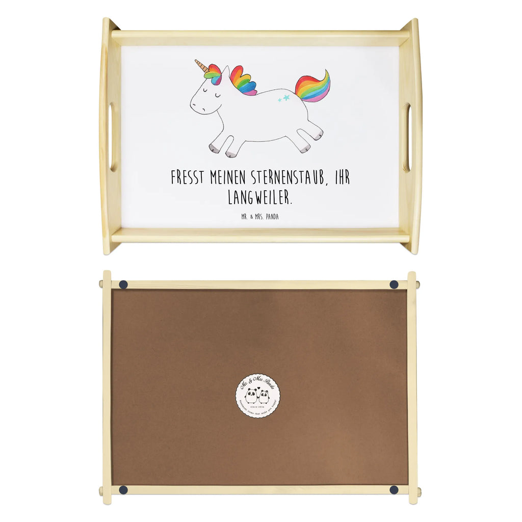 Serving tray unicorn happy Dekotablett, Frühstückstablett, Tablett, Serviertablett, Holztablett, Küchentablett, Einhorn, Einhörner, Einhorn Deko, Unicorn, Spaß, fröhlich, witzig, Lebensfreude, Lächeln, spannend, glücklich, Lachen, Freude