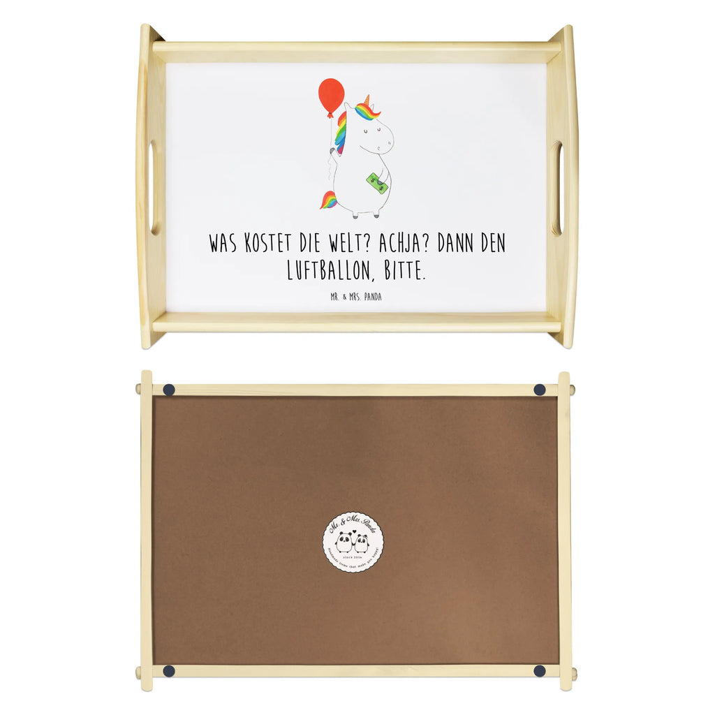 Serviertablett Einhorn Luftballon Tablett, Serviertablett, Küchentablett, Holztablett, Frühstückstablett, Dekotablett, Einhorn, Einhörner, Einhorn Deko, Unicorn, Luftballon, Freude, Lebenslust, Geld, Freundin, Geschenk