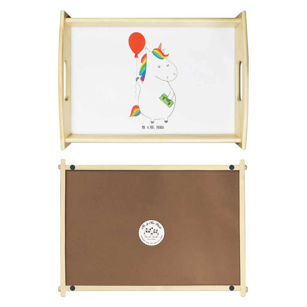 Serviertablett Einhorn Luftballon Tablett, Serviertablett, Küchentablett, Holztablett, Frühstückstablett, Dekotablett, Einhorn, Einhörner, Einhorn Deko, Unicorn, Luftballon, Freude, Lebenslust, Geld, Freundin, Geschenk