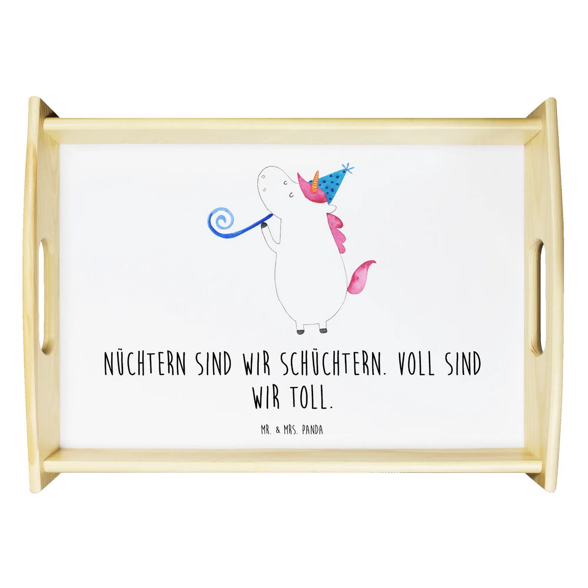 Serviertablett Einhorn Party