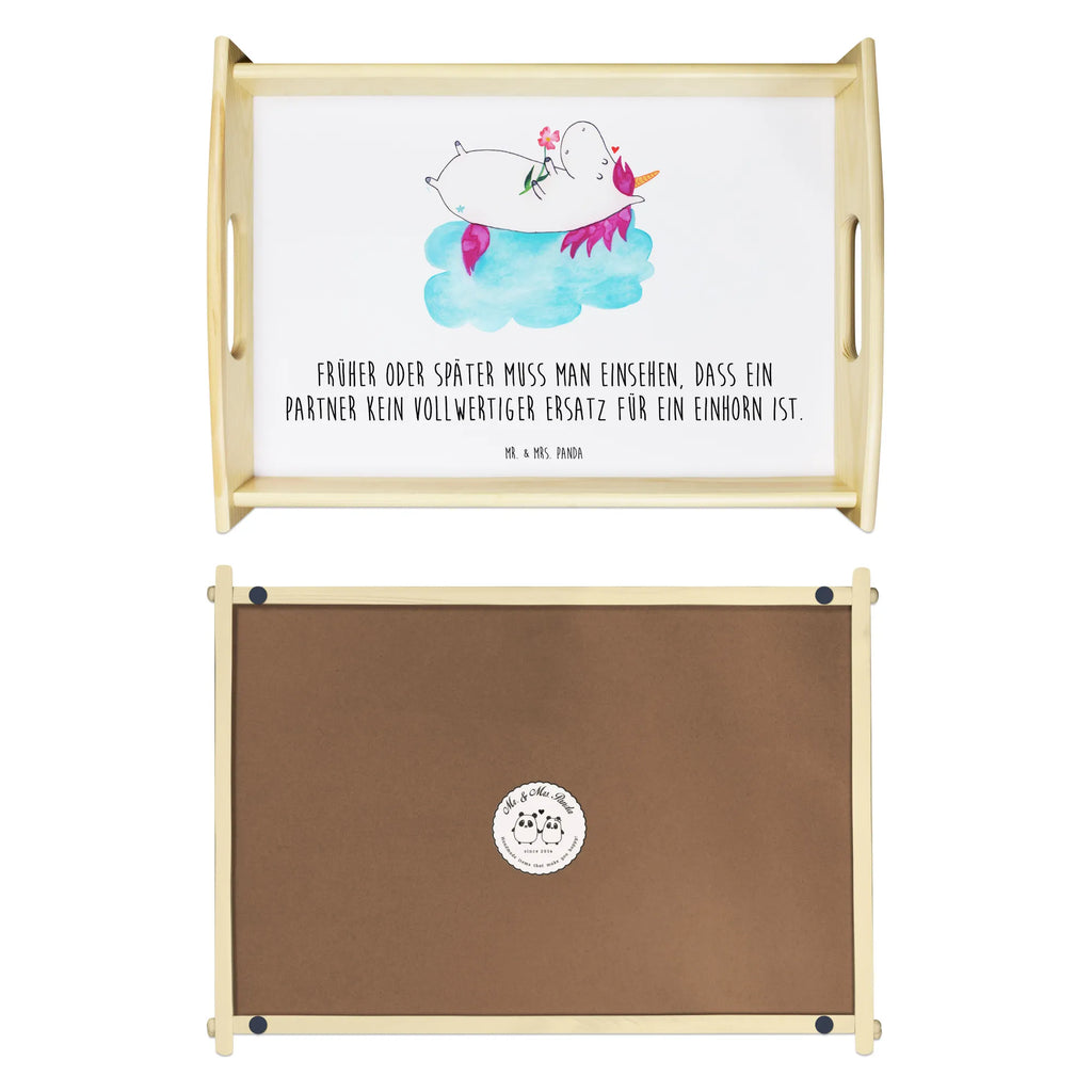 Serviertablett Einhorn Verliebt Frühstückstablett, Dekotablett, Holztablett, Küchentablett, Serviertablett, Tablett, Einhorn, Einhörner, Einhorn Deko, Unicorn, Freundin, verliebt, Wolke, Liebe, Liebesbeweis