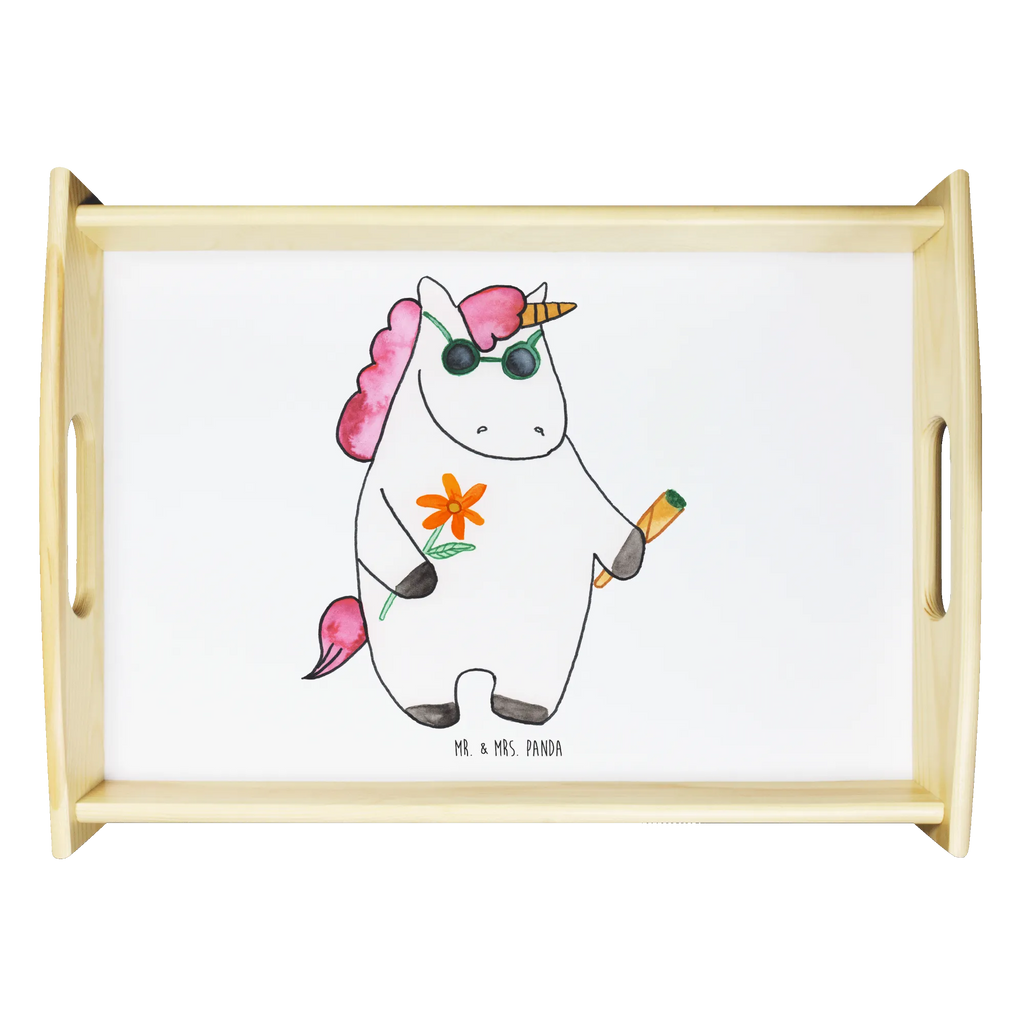 Serviertablett Einhorn Woodstock Dekotablett, Holztablett, Tablett, Küchentablett, Serviertablett, Frühstückstablett, Einhorn, Einhörner, Einhorn Deko, Unicorn, Woodstock, Joint, Alkohol, Party, witzig, Zigarette, Spaß. lustig, Kiffen