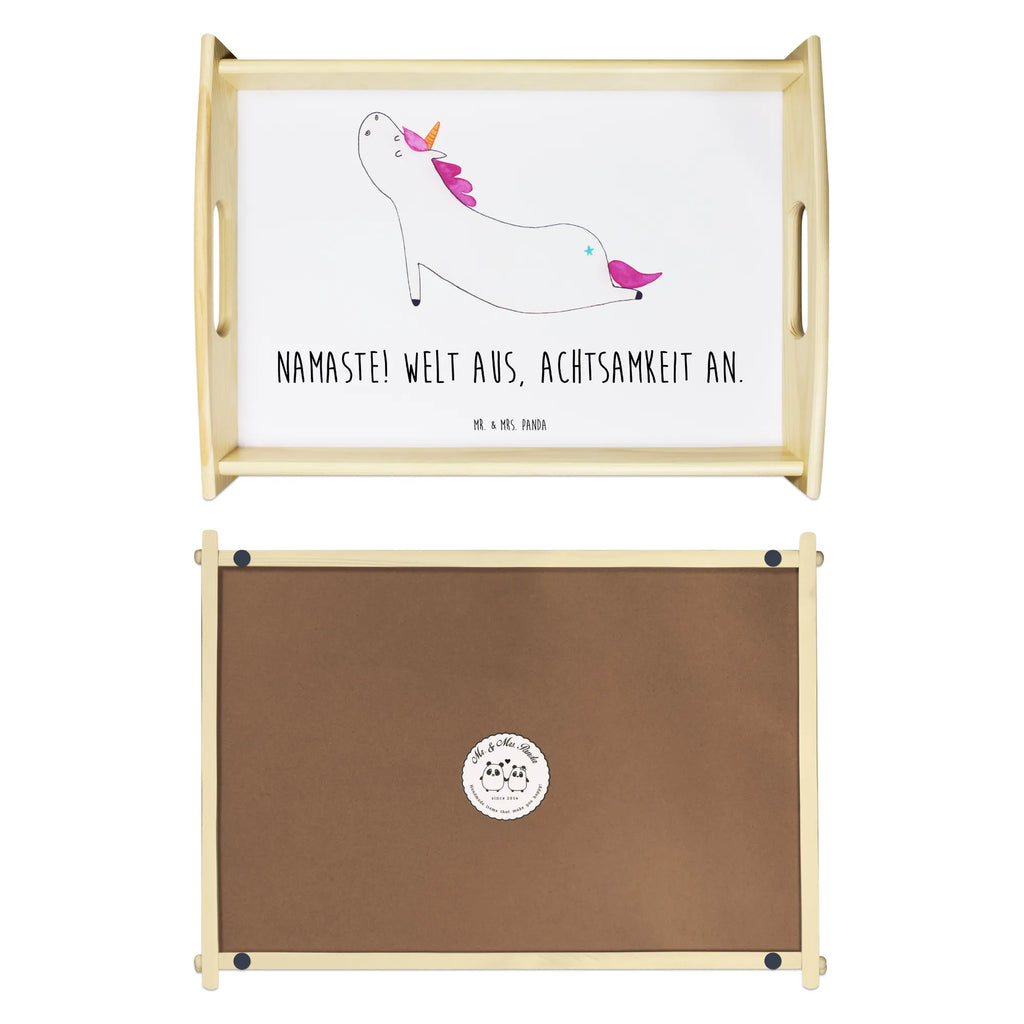 Serving tray unicorn yoga breakfast tray, kitchen tray, tray, wooden tray, serving tray, unicorn, unicorns, sweet, gift, funny, mindfulness, sports, yoga, Unicorn, present, Namaste, relaxation