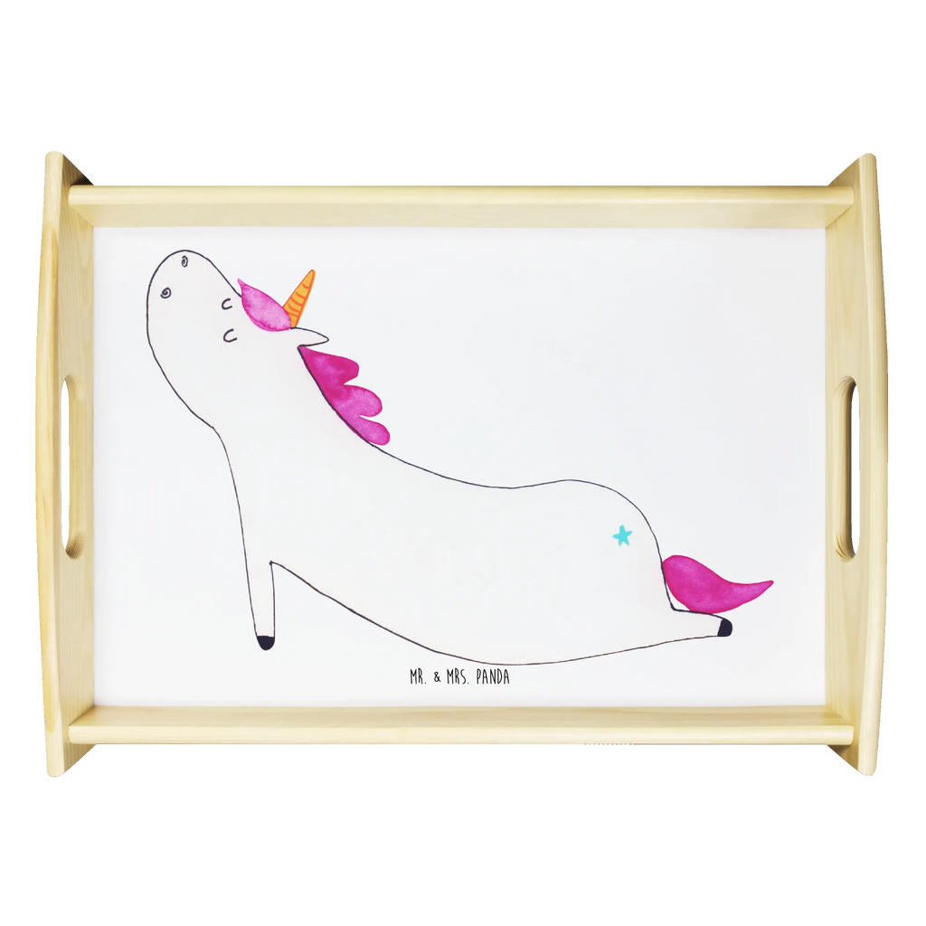 Serving tray unicorn yoga breakfast tray, kitchen tray, tray, wooden tray, serving tray, unicorn, unicorns, sweet, gift, funny, mindfulness, sports, yoga, Unicorn, present, Namaste, relaxation