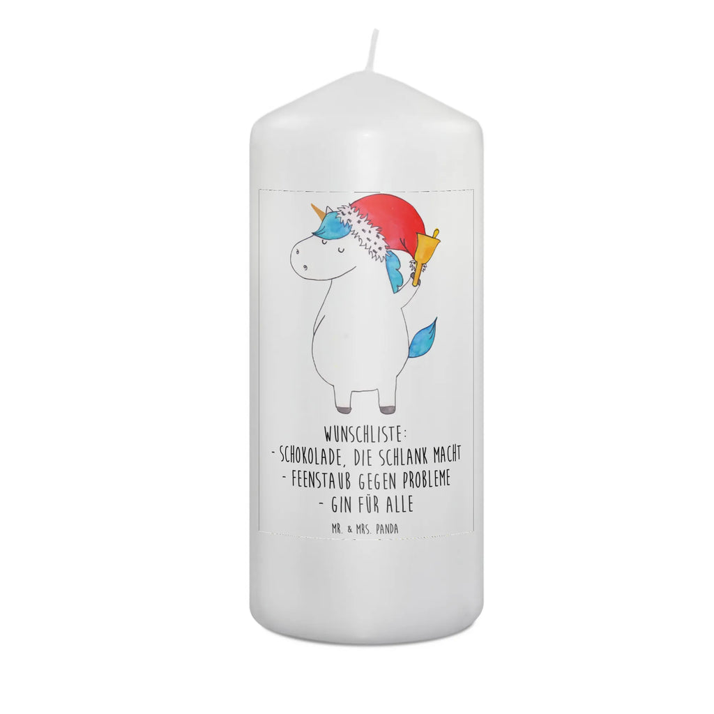 Candle unicorn Santa Claus Kerze, Taufkerze, Kommunionskerze, Geburtstagskerze, Geschenk Kerze, Taufgeschenk Kerze, Kerze mit Druck, Besondere Kerze, Geschenkidee Kerze, Kerze für Kommunion, Geburtstag Kerze, Kommunion Kerze, Einhorn, Einhörner, Einhorn Deko, Unicorn, Gin, Schokolade, Schoki, Weihnachten, Weihnachtsmann, Nikolaus, Wunschzettel, Wunschliste, Feenstaub