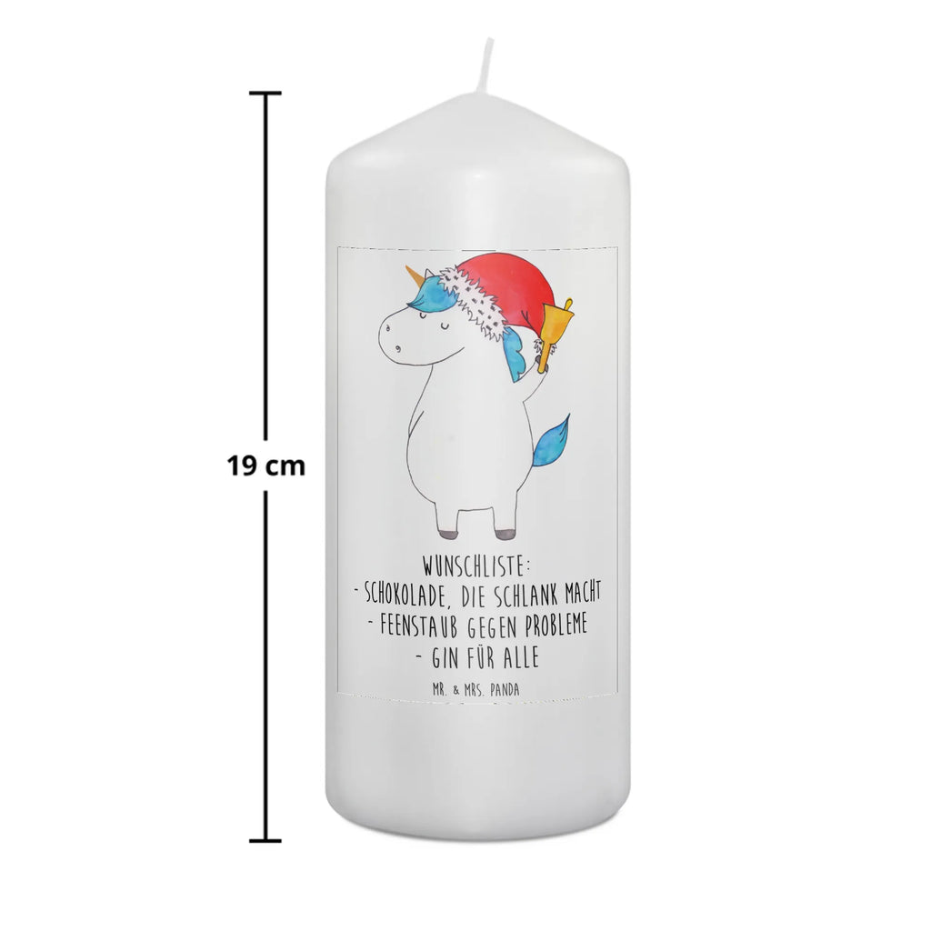 Candle unicorn Santa Claus Kerze, Taufkerze, Kommunionskerze, Geburtstagskerze, Geschenk Kerze, Taufgeschenk Kerze, Kerze mit Druck, Besondere Kerze, Geschenkidee Kerze, Kerze für Kommunion, Geburtstag Kerze, Kommunion Kerze, Einhorn, Einhörner, Einhorn Deko, Unicorn, Gin, Schokolade, Schoki, Weihnachten, Weihnachtsmann, Nikolaus, Wunschzettel, Wunschliste, Feenstaub