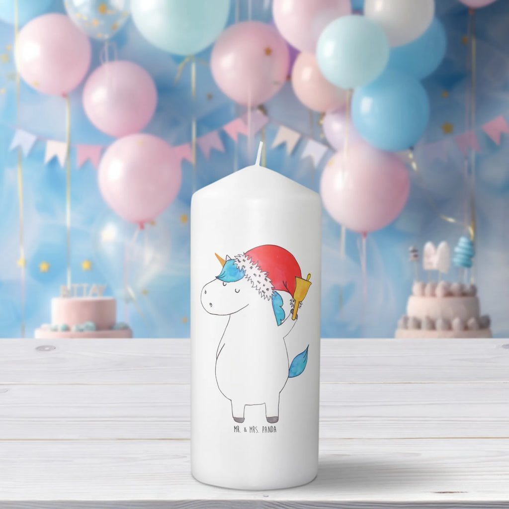 Candle unicorn Santa Claus Kerze, Taufkerze, Kommunionskerze, Geburtstagskerze, Geschenk Kerze, Taufgeschenk Kerze, Kerze mit Druck, Besondere Kerze, Geschenkidee Kerze, Kerze für Kommunion, Geburtstag Kerze, Kommunion Kerze, Einhorn, Einhörner, Einhorn Deko, Unicorn, Gin, Schokolade, Schoki, Weihnachten, Weihnachtsmann, Nikolaus, Wunschzettel, Wunschliste, Feenstaub