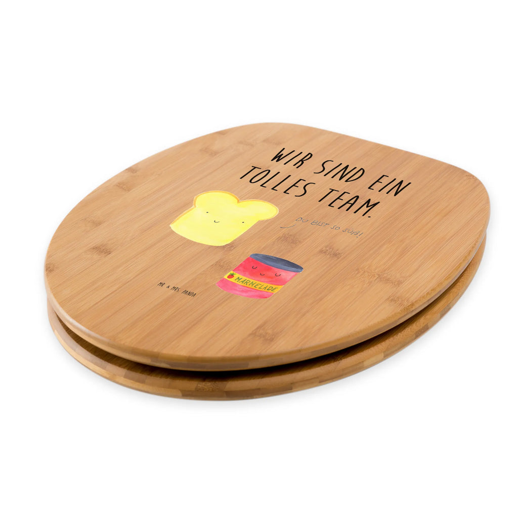 Motiv WC Sitz Toast Marmelade Klodeckel, WC-Sitz, Toilette, Klobrille, Toilettendeckel, Tiermotive, Gute Laune, lustige Sprüche, Tiere, süß, Toast, Brot, Küche Deko, Dreamteam, Frühstück Einladung, süße Postkarte, Toastbrot, Marmelade, Küche Spruch