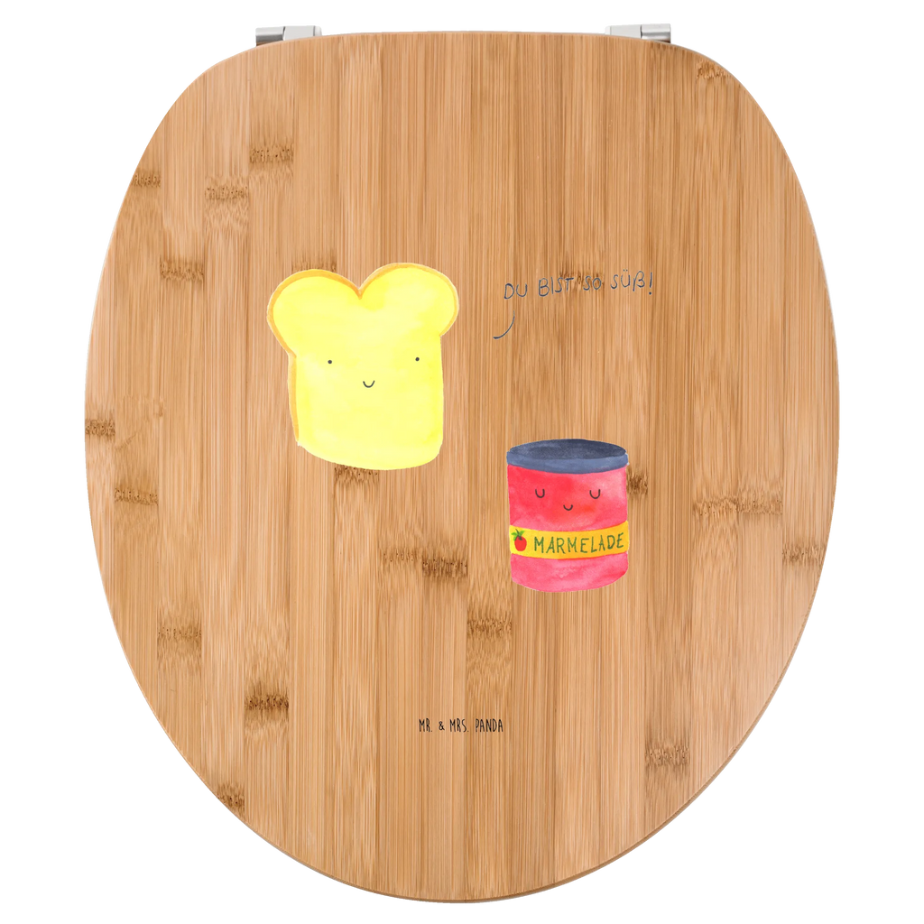 Motiv WC Sitz Toast Marmelade Klodeckel, WC-Sitz, Toilette, Klobrille, Toilettendeckel, Tiermotive, Gute Laune, lustige Sprüche, Tiere, süß, Toast, Brot, Küche Deko, Dreamteam, Frühstück Einladung, süße Postkarte, Toastbrot, Marmelade, Küche Spruch