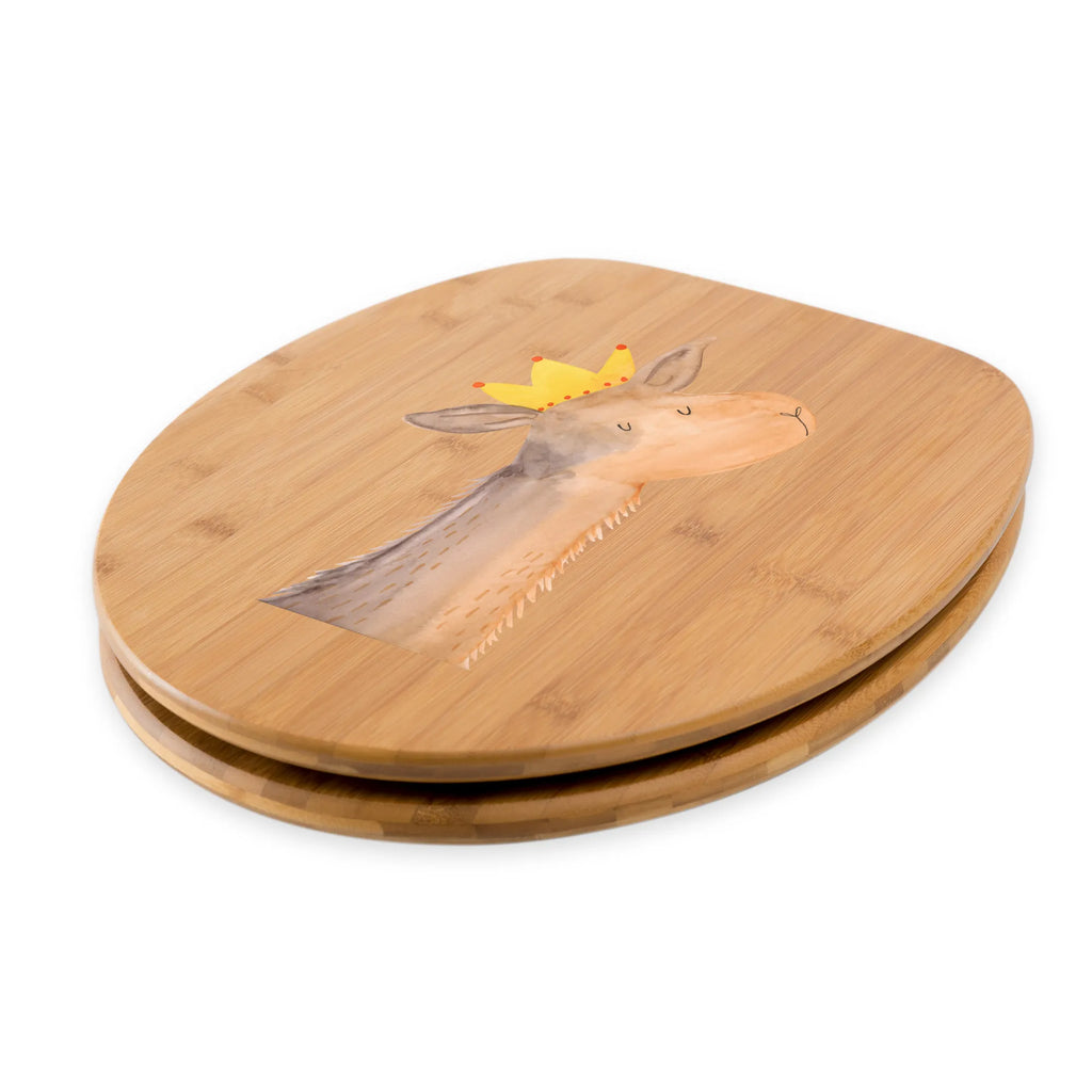 Motiv WC deska sedesowa Głowa lamy król Klobrille, WC-Sitz, Toilettendeckel, Klodeckel, Toilette, Lama, Alpaka, Lamas, Papa, Büro Kollege, Vorgesetzter, König, Abi, Mama, Königin, Chef, Kollegin, Freundin, Abitur