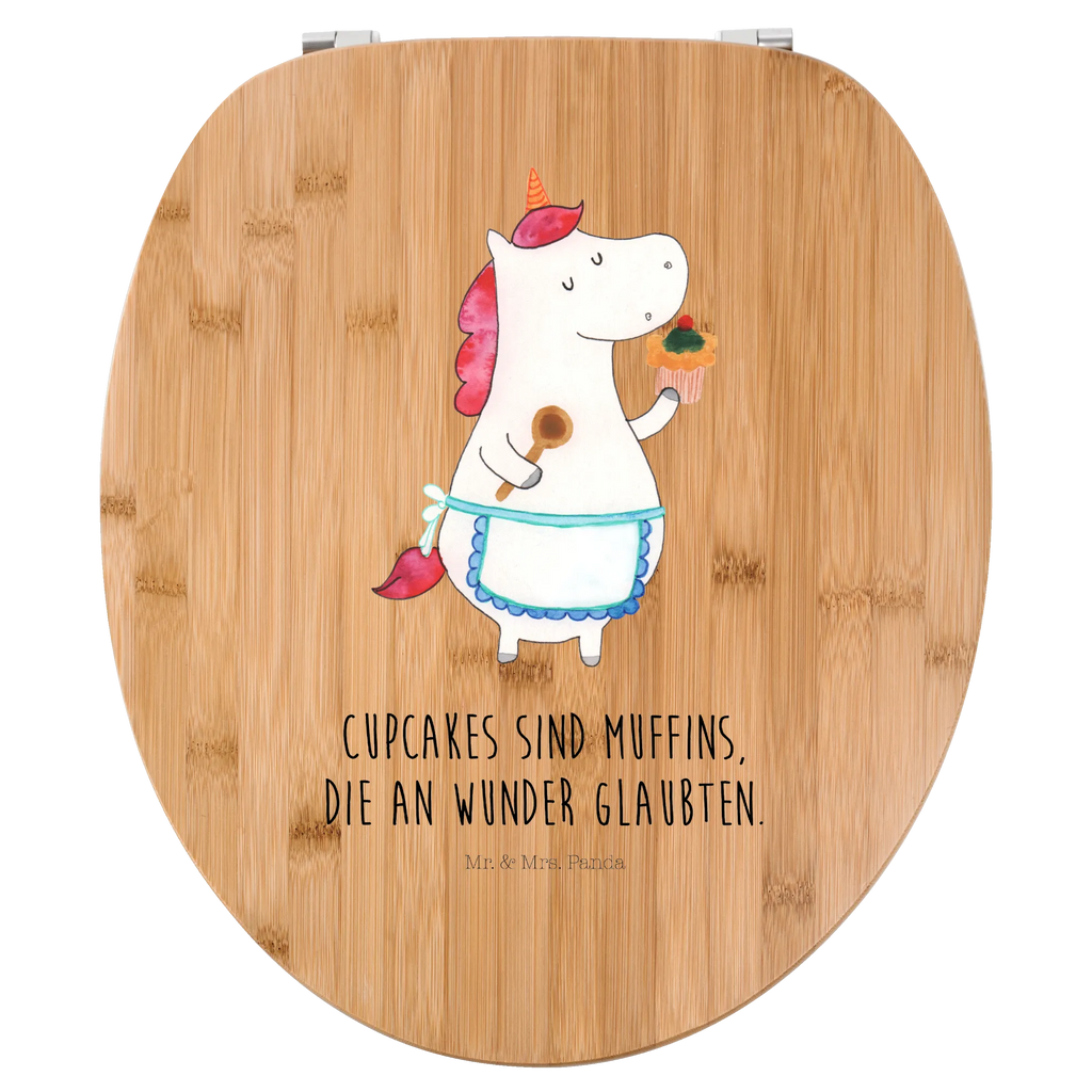 Motiv WC Sitz Einhorn Küche Toilette, Toilettendeckel, Klodeckel, WC-Sitz, Klobrille, Einhorn, Einhörner, Einhorn Deko, Unicorn, Kuchen, backen, Bäckerin, Motivation, Koch, Muffin, träumen, Hobbykoch, Träumer, Torte