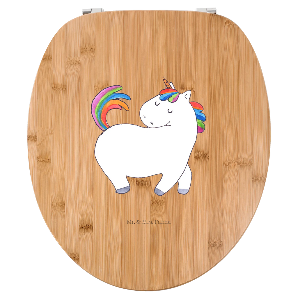 Motiv WC Sitz Einhorn stolzierend Klodeckel, Klobrille, WC-Sitz, Toilettendeckel, Toilette, Einhorn, Einhörner, Einhorn Deko, Unicorn, Reiten, bunt, anders, stolz, Reiter, Freundin, Pferd, Geschenk