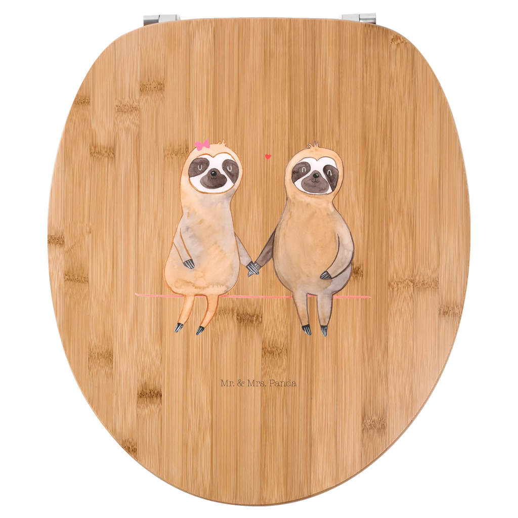 Motiv WC Sitz Faultier Pärchen Klobrille, WC-Sitz, Toilette, Klodeckel, Toilettendeckel, Faultier, Faultier Geschenk, Faultier Deko, verlobt, faul, Pärchen, Beziehung, Faultiere, Faultierliebe, Liebespaar, gemeinsam, Lieblingstier, verliebt, Langsamkeit, relaxen, Liebe, Faultierpärchen