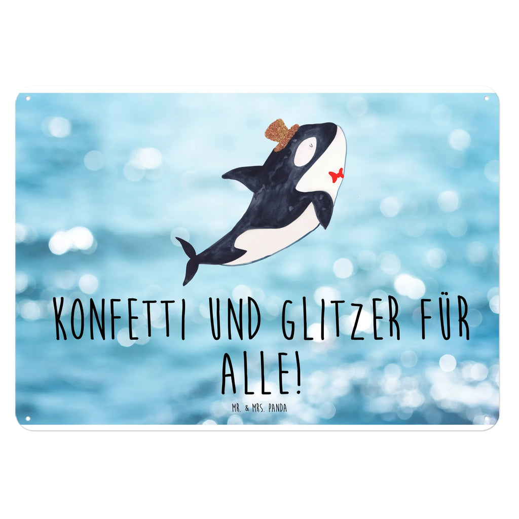 Blechschild Orca Zylinder Blechschild Büro, Dekoschild Metall, Blechschild Küche, Türschild Metall, Wandschild Metall, Blechschild, Blechschild Für Frauen, Blechschild Groß, Blechschild Für Männer, Blechschild Zum Aufhängen, Meerestiere, Urlaub, Meer, Glitter, Glückwunsch, Geburtstag, Narwal, Feier, Fest, Glitzer, Orca, Konfetti, Fete