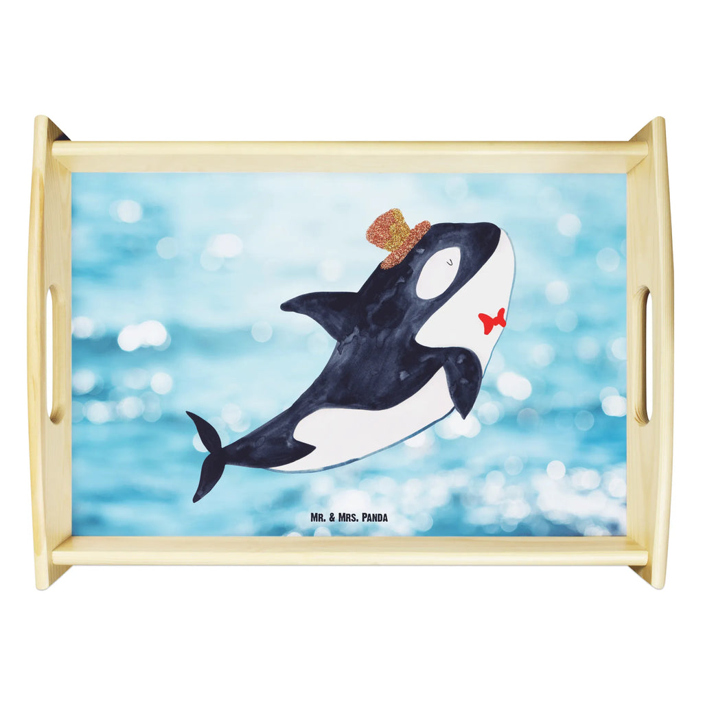Serviertablett Orca Zylinder Serviertablett, Tablett, Frühstückstablett, Holztablett, Dekotablett, Küchentablett, Meerestiere, Meer, Urlaub, Fest, Glitter, Konfetti, Fete, Narwal, Glitzer, Geburtstag, Orca, Glückwunsch, Feier
