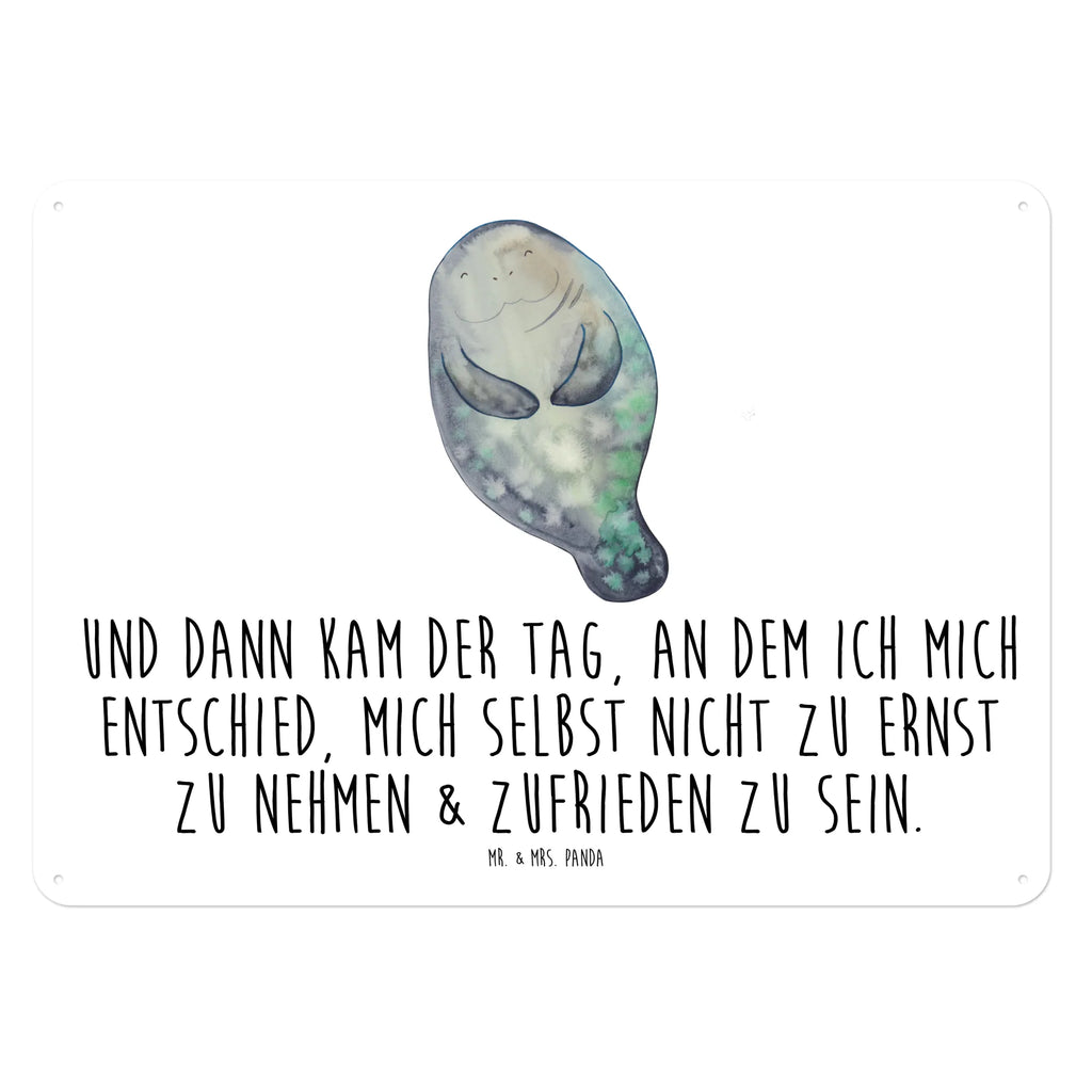 Blechschild Seekuh Happy Blechschild Zum Aufhängen, Wandschild Metall, Blechschild, Blechschild Büro, Blechschild Küche, Dekoschild Metall, Blechschild Groß, Türschild Metall, Blechschild Für Männer, Blechschild Für Frauen, Meer, Meerestiere, Urlaub, Neustart, Zufrieden, Selbstliebe, Seekuh, Freundin, Achtsamkeit, Neuanfang, Seekühe, Liebeskummer, Respekt