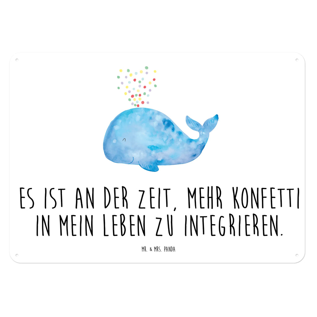 Blechschild Wal Konfetti Blechschild Groß, Blechschild Büro, Blechschild Für Männer, Türschild Metall, Blechschild, Blechschild Für Frauen, Wandschild Metall, Blechschild Zum Aufhängen, Dekoschild Metall, Blechschild Küche, Meer, Meerestiere, Urlaub, Neustart, Geburtstag, Lebensabschnitt, Konfetti, Wale, Wal, Abnehmen, Motivation, Trennung, Diät, Neuanfang