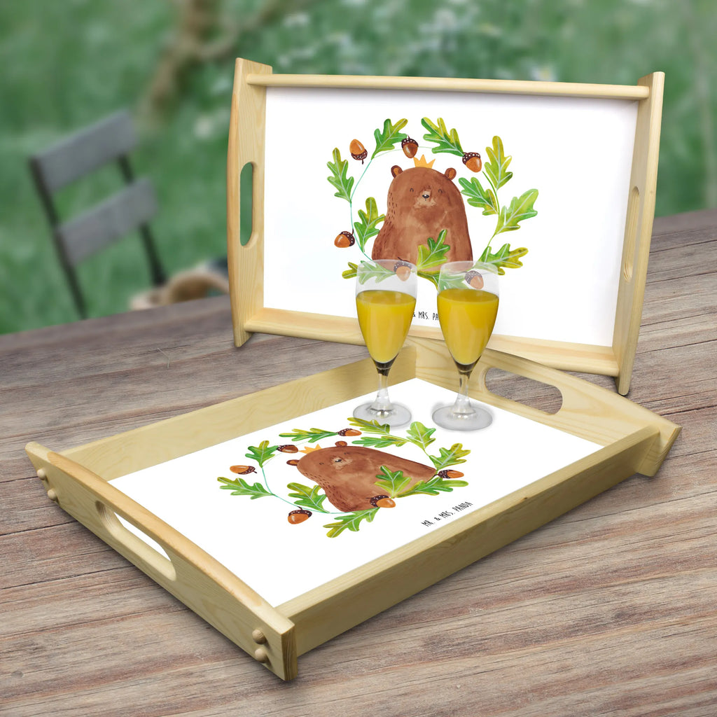 Serviertablett Bär König Dekotablett, Frühstückstablett, Holztablett, Küchentablett, Tablett, Serviertablett, Bär, Teddy, Teddybär, bester Vater, bester Papa, weltbester Papa, Vatertag, Papa, Vater, Papi, Dad, Daddy, Papa Bär