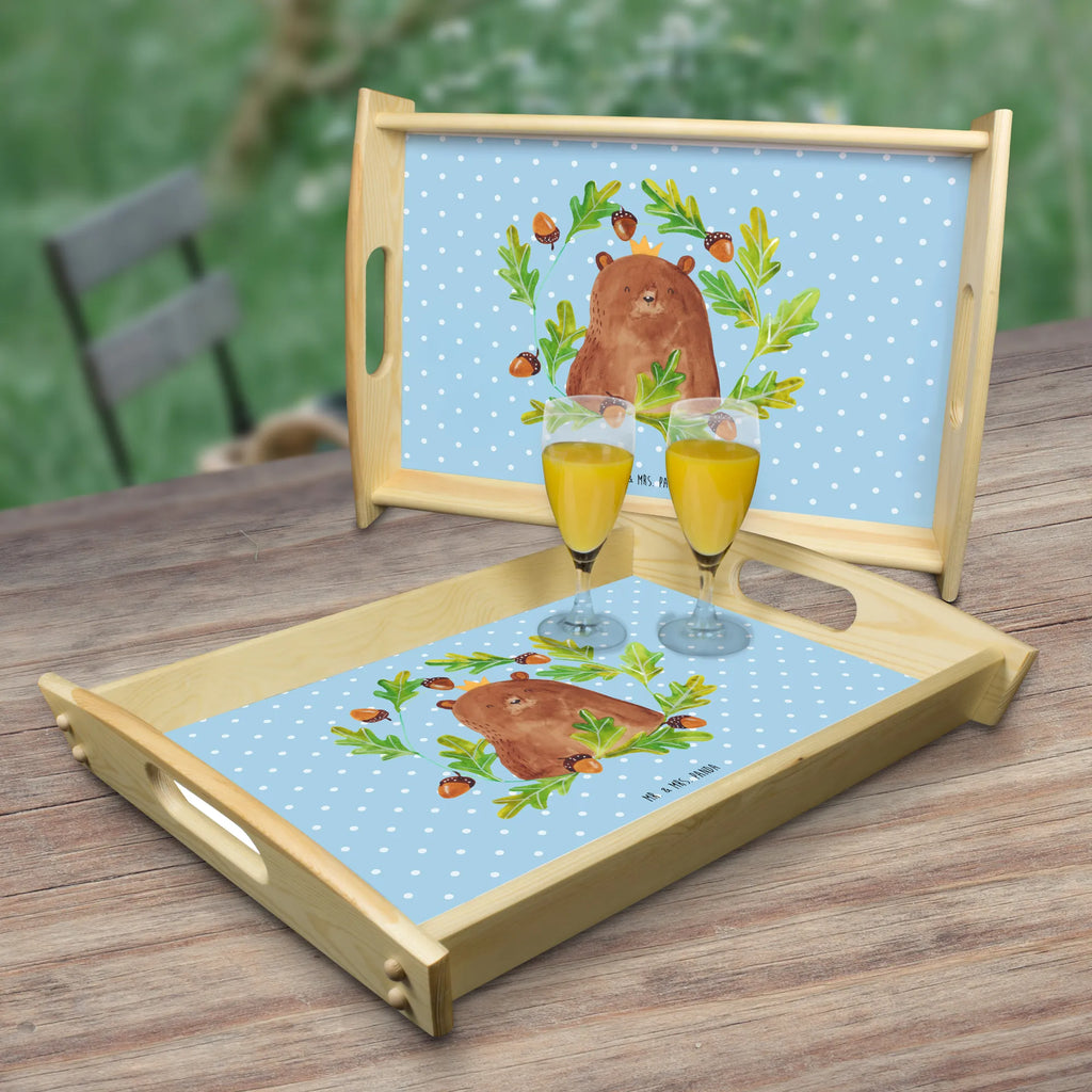 Serviertablett Bär König Dekotablett, Frühstückstablett, Holztablett, Küchentablett, Tablett, Serviertablett, Bär, Teddy, Teddybär, bester Vater, bester Papa, weltbester Papa, Vatertag, Papa, Vater, Papi, Dad, Daddy, Papa Bär