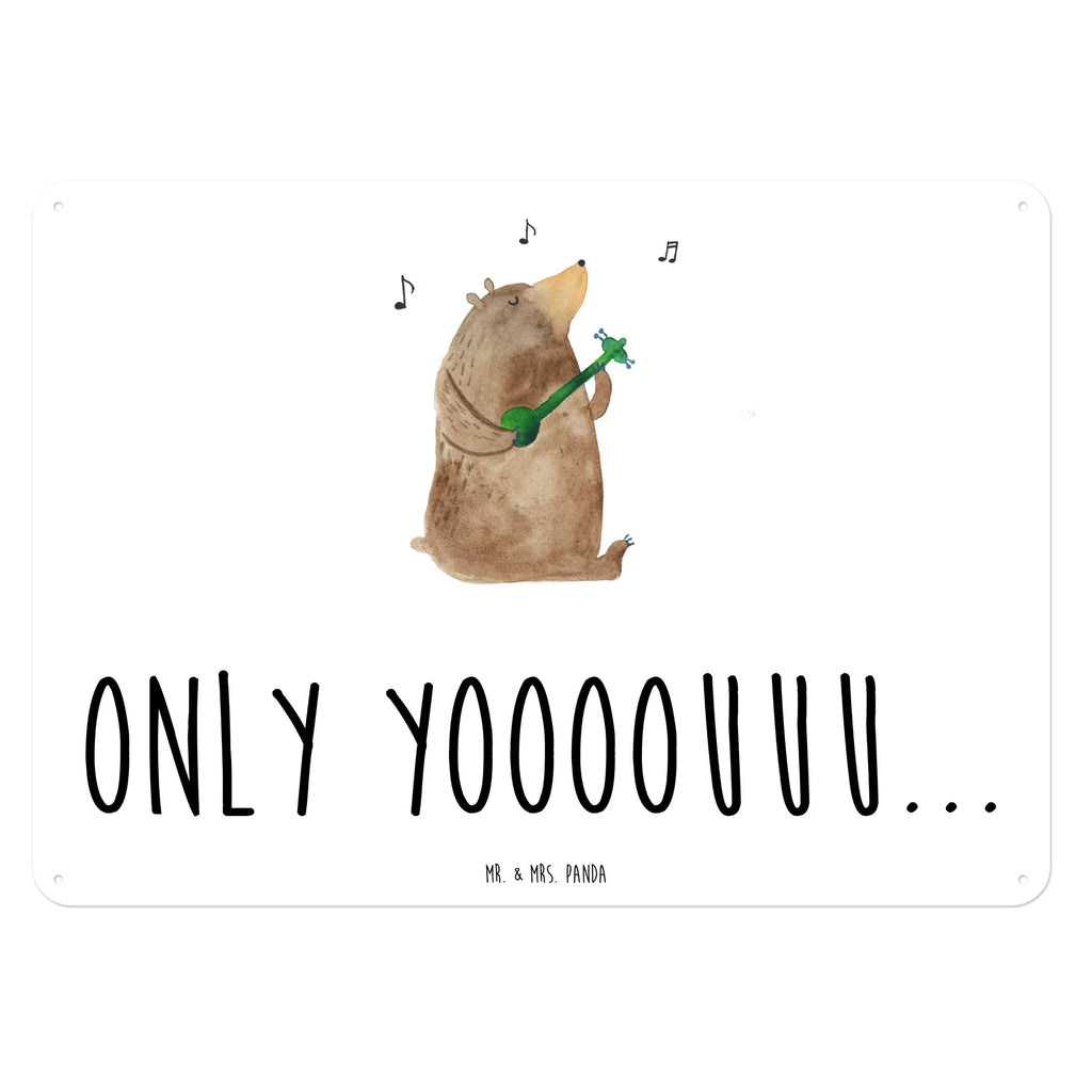 Blechschild Bär Gitarre Blechschild Für Männer, Blechschild Für Frauen, Blechschild Groß, Wandschild Metall, Blechschild Zum Aufhängen, Blechschild Büro, Blechschild Küche, Türschild Metall, Dekoschild Metall, Blechschild, Teddy, Bär, Teddybär