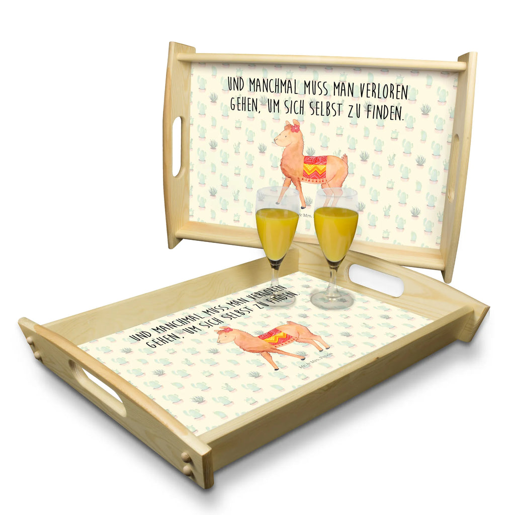 Serving tray alpaca Proud serving tray, wooden tray, breakfast tray, tray, kitchen tray, alpaca, llama, pako, camel, Peru, animal, favourite animal