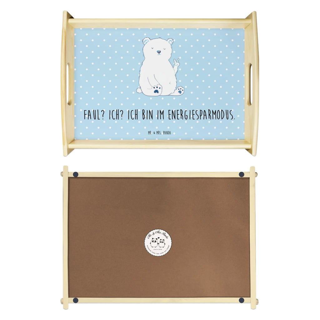 Serviertablett Eisbär Faul Dekotablett, Tablett, Serviertablett, Holztablett, Küchentablett, Frühstückstablett, Bär, Teddy, Teddybär, Arbeit, Nordpol, Entspannen, Eisbär, Faul, Arbeitsplatz, Büro, Relaxen, Bürojob, Homeoffice