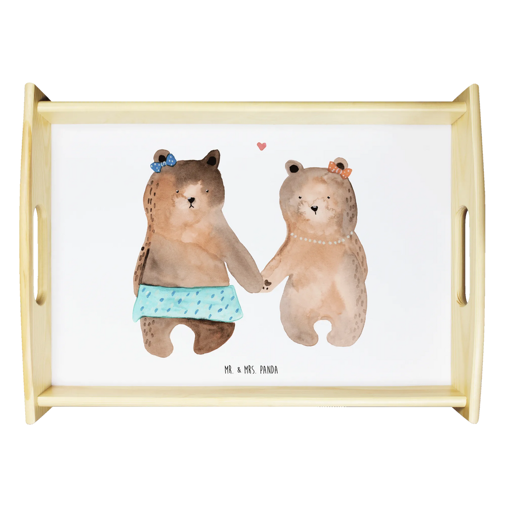 Serviertablett Bär Freundin Küchentablett, Dekotablett, Tablett, Serviertablett, Frühstückstablett, Holztablett, Bär, Teddy, Teddybär, Bär Freundin Beste Freund Liebe Liebesbeweis Verliebt Kumpel Kumpeliene