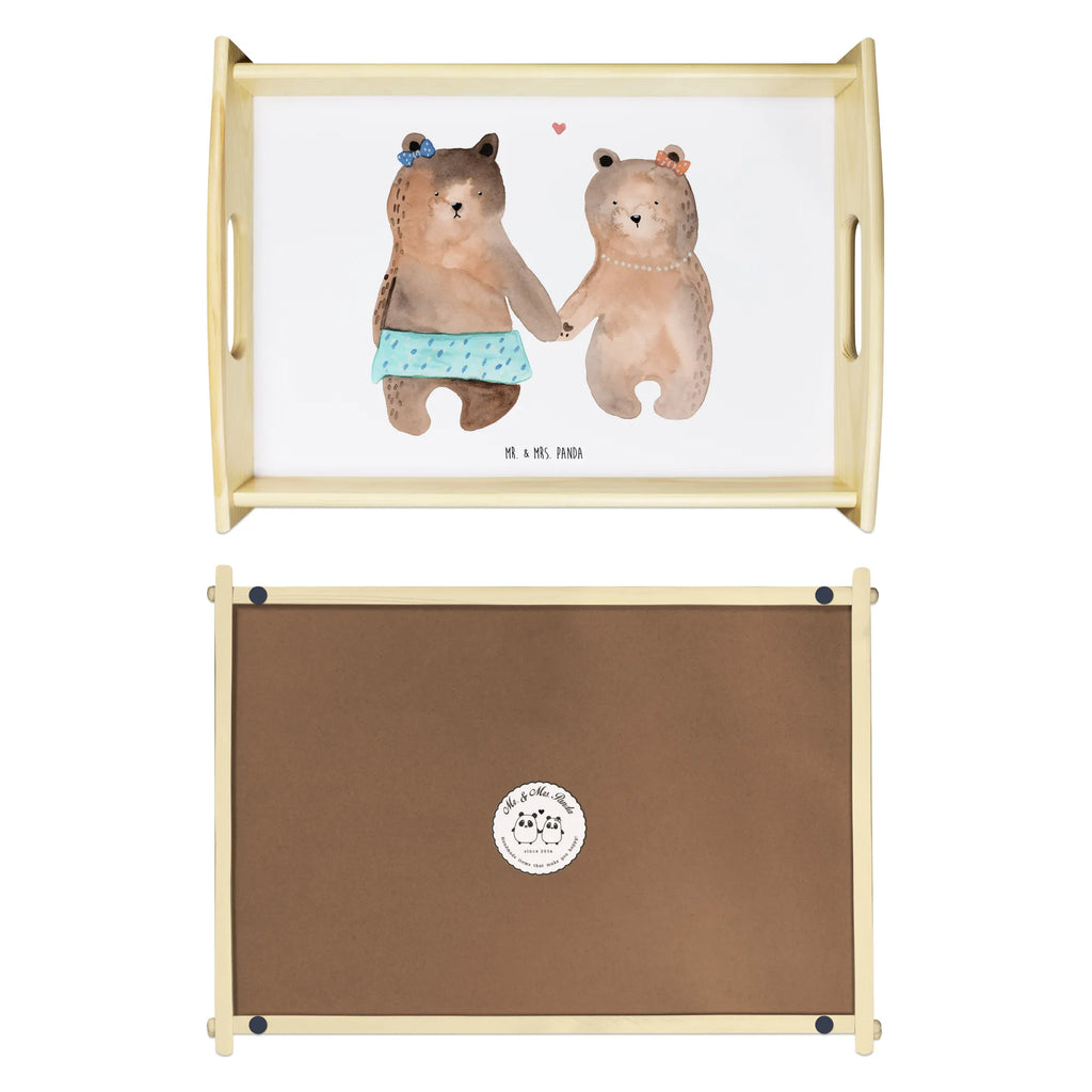Serviertablett Bär Freundin Küchentablett, Dekotablett, Tablett, Serviertablett, Frühstückstablett, Holztablett, Bär, Teddy, Teddybär, Bär Freundin Beste Freund Liebe Liebesbeweis Verliebt Kumpel Kumpeliene
