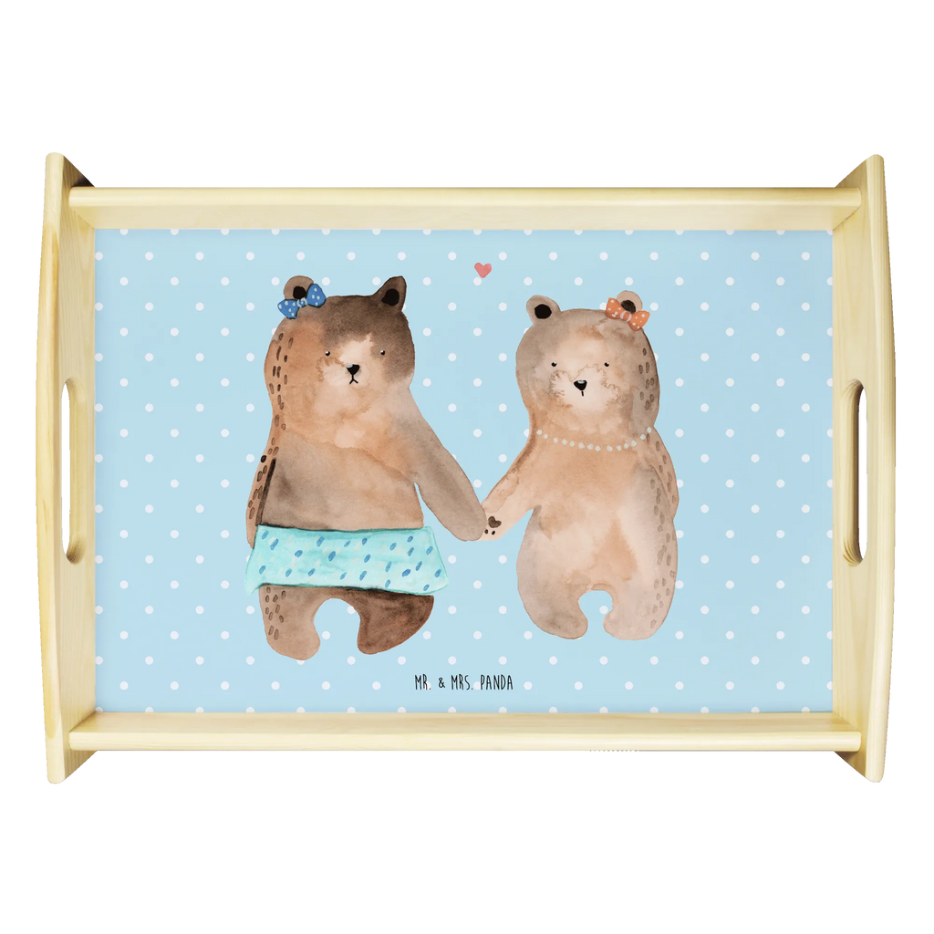 Serviertablett Bär Freundin Küchentablett, Dekotablett, Tablett, Serviertablett, Frühstückstablett, Holztablett, Bär, Teddy, Teddybär, Bär Freundin Beste Freund Liebe Liebesbeweis Verliebt Kumpel Kumpeliene