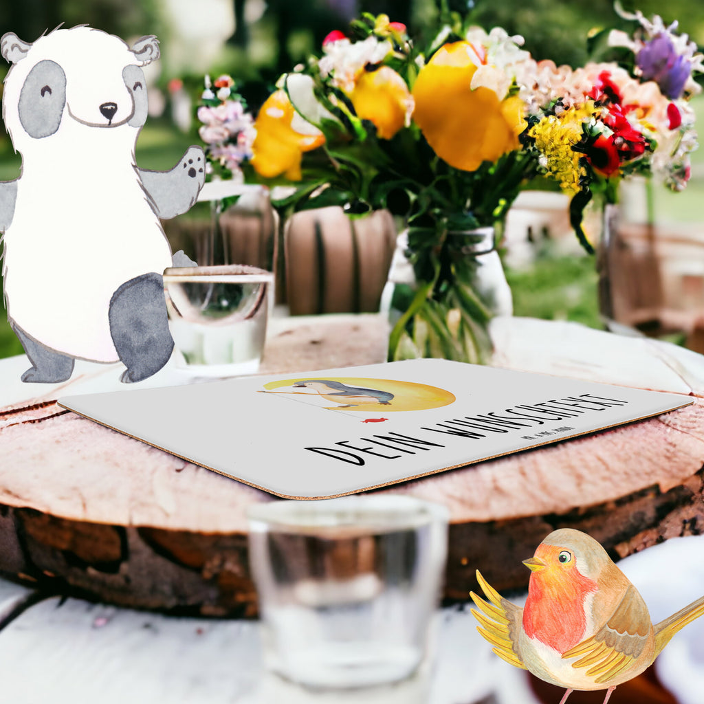 Personalisiertes Tischset Pinguin Mond Personalisiertes Tischet, Personalisierter Tischuntersetzer, Personalisiertes Platzset, Pinguin, Pinguine, Spruch, schlafen, Nachtruhe, Einschlafen, Schlafzimmer, Schlafstörungen, Gästezimmer