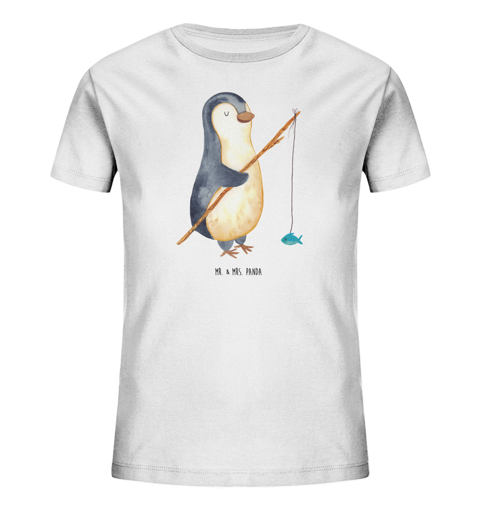 Organic Kinder T-Shirt Pinguin Angler Kinder T-Shirt, Kinder T-Shirt Mädchen, Kinder T-Shirt Jungen, Pinguin, Pinguine, Angeln, Angler, Tagträume, Hobby, Plan, Planer, Tagesplan, Neustart, Motivation, Geschenk, Freundinnen, Geschenkidee, Urlaub, Wochenende