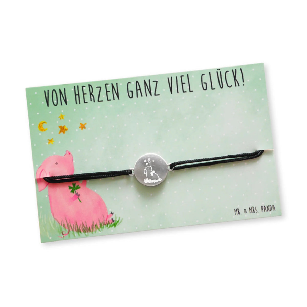 Bracelet Pig Luck small animals, cute, funny, cute animal motives, hand drawn, small world, funny sayings, good mood, happy, gifts, gift ideas, special gifts, animal lover, card, lucky charm, stars, pig, piglet, goals, motivation, dreams, asterisks, Lucky bastard. Luck