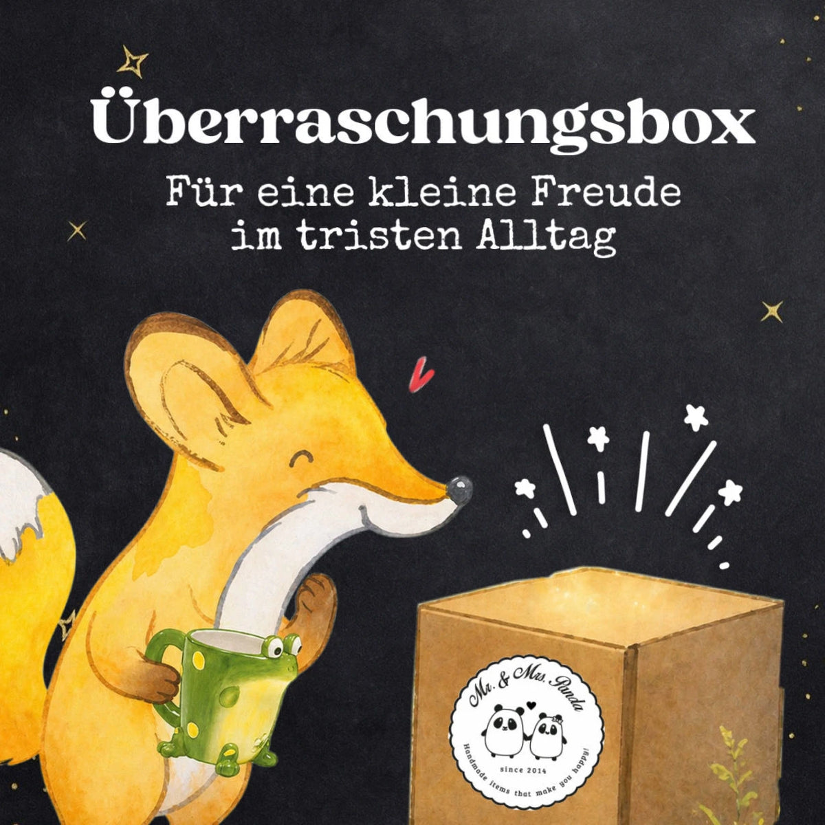  - Lass dich überraschen card, gift ideas, gifts, small animals, cute, cute animal motives, hand drawn, funny sayings, good mood, special gifts, animal lover