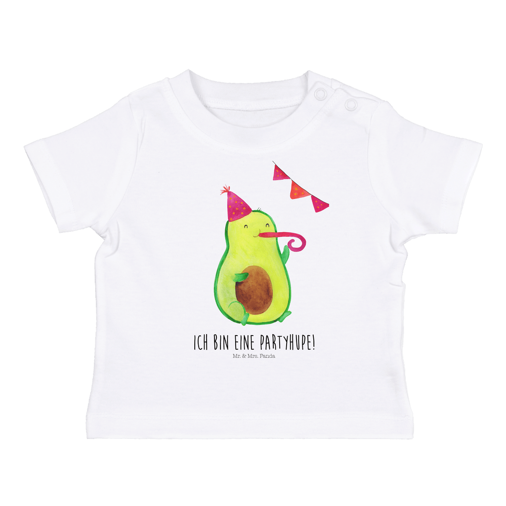 Organic Baby Shirt Avocado Feier Baby T-Shirt, Jungen Baby T-Shirt, Mädchen Baby T-Shirt, Shirt, Avocado, Veggie, Vegan, Gesund, Party, Feierlichkeit, Feier, Fete, Geburtstag, Gute Laune, Tröte