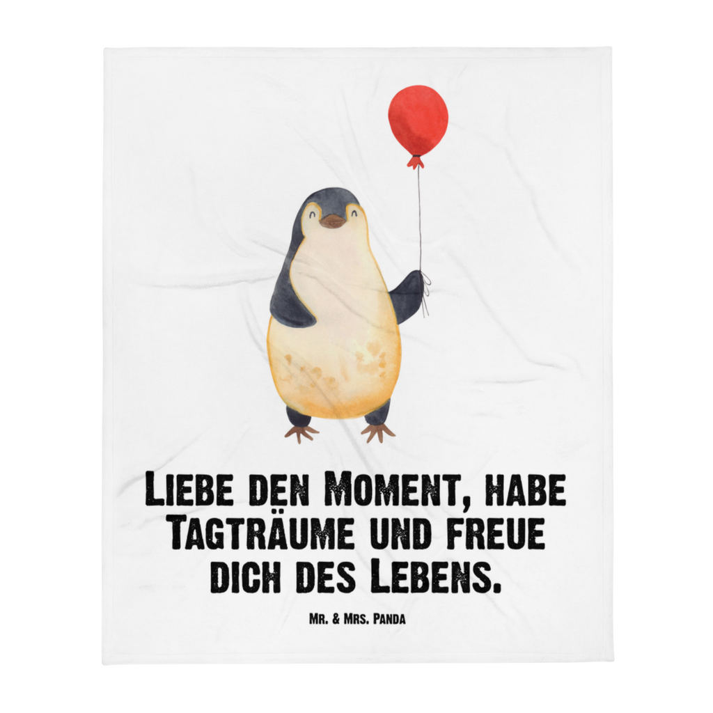 Kuscheldecke Pinguin Luftballon Decke, Wohndecke, Tagesdecke, Wolldecke, Sofadecke, Pinguin, Pinguine, Luftballon, Tagträume, Lebenslust, Geschenk Freundin, Geschenkidee, beste Freundin, Motivation, Neustart, neues Leben, Liebe, Glück