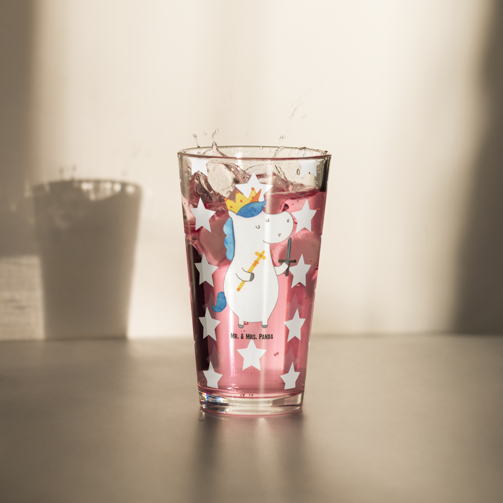 Premium Trinkglas Einhorn König mit Schwert Trinkglas, Glas, Pint Glas, Bierglas, Cocktail Glas, Wasserglas, Einhorn, Einhörner, Einhorn Deko, Pegasus, Unicorn, König, Ritter, Mittelalter