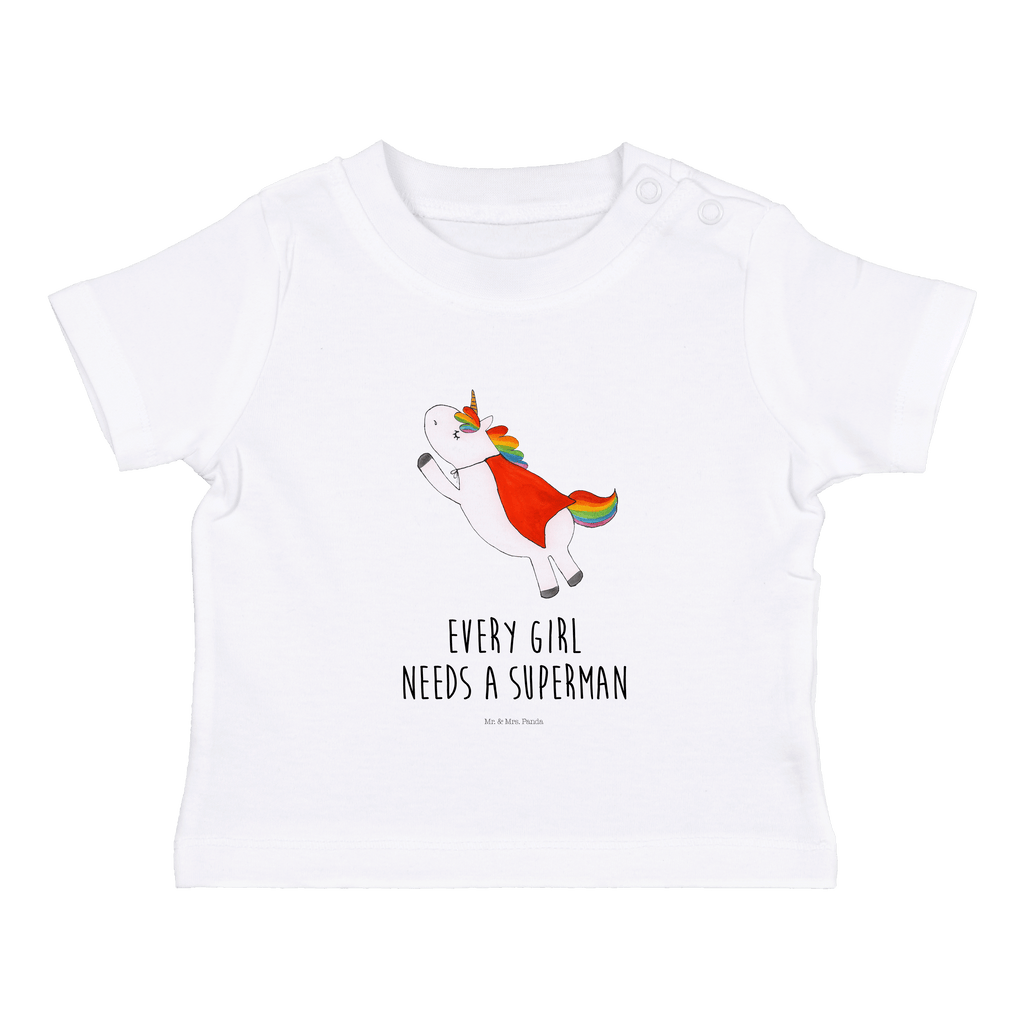 Organic Baby Shirt Einhorn Super Baby T-Shirt, Jungen Baby T-Shirt, Mädchen Baby T-Shirt, Shirt, Einhorn, Einhörner, Einhorn Deko, Pegasus, Unicorn, Traummann, Superheld, Held, Freundin, Geschenk, Girl, Mädchen