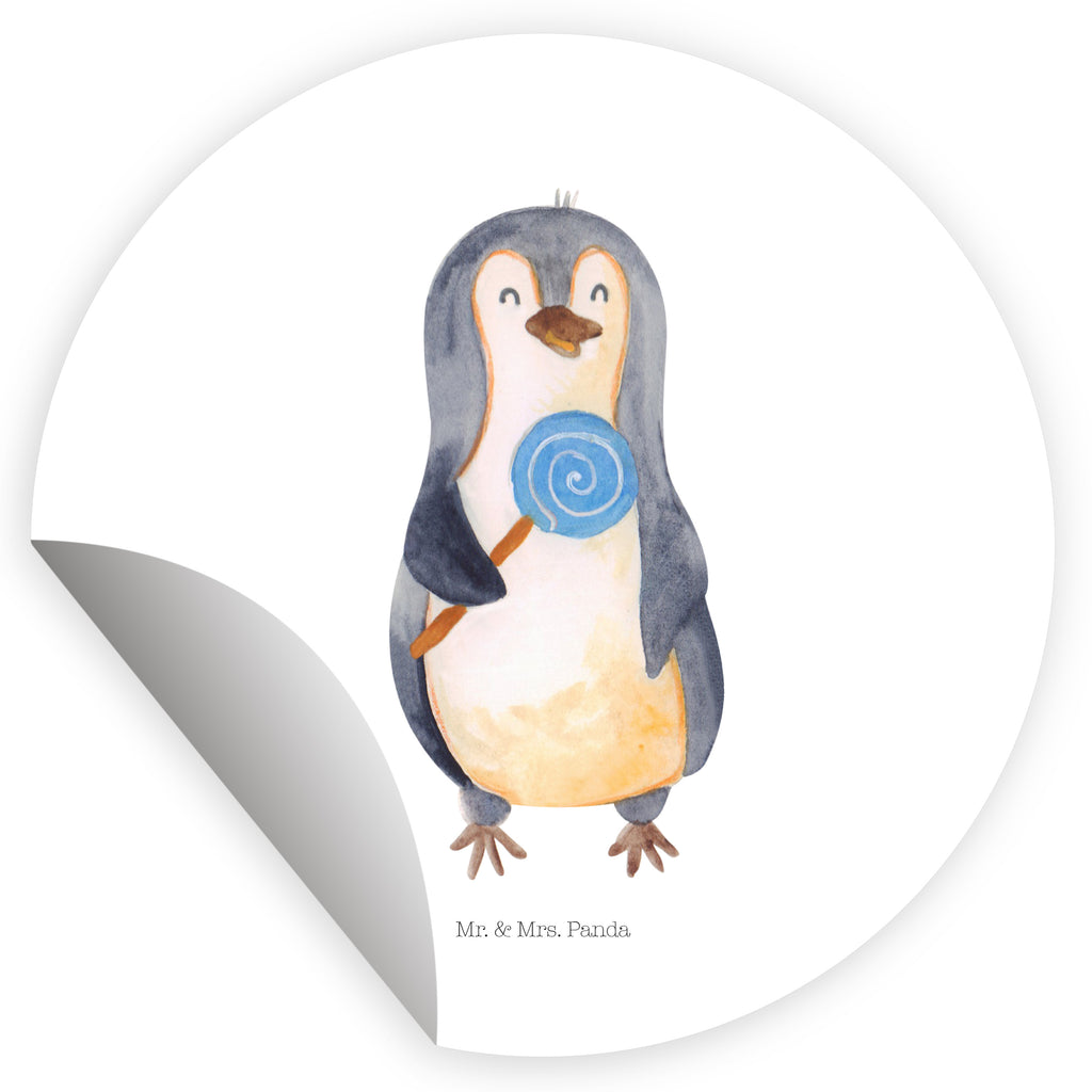 Rund Aufkleber Pinguin Lolli Sticker, Aufkleber, Etikett, Pinguin, Pinguine, Lolli, Süßigkeiten, Blödsinn, Spruch, Rebell, Gauner, Ganove, Rabauke