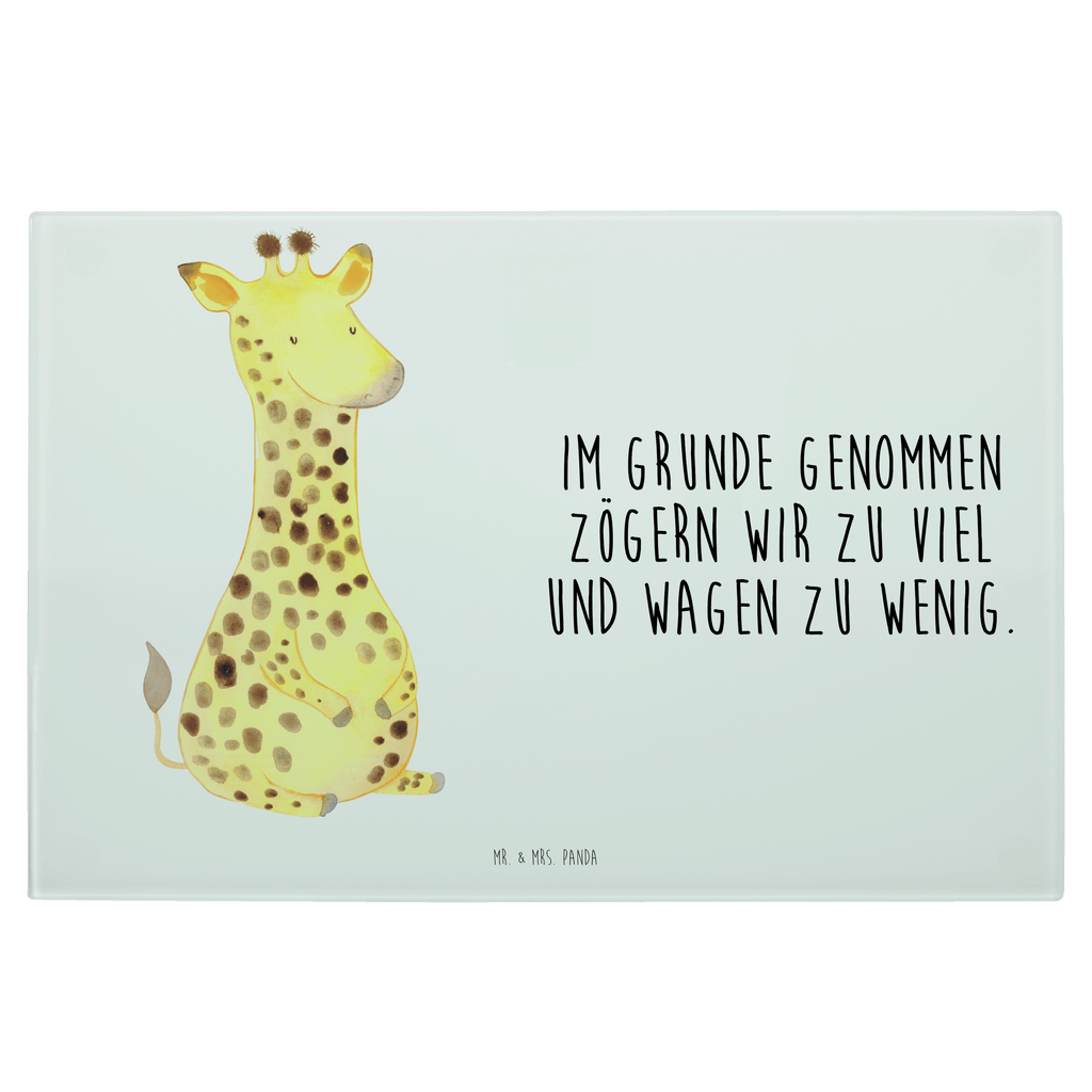 Glasschneidebrett Giraffe Zufrieden Glasschneidebrett, Schneidebrett, Afrika, Wildtiere, Giraffe, Zufrieden, Glück, Abenteuer