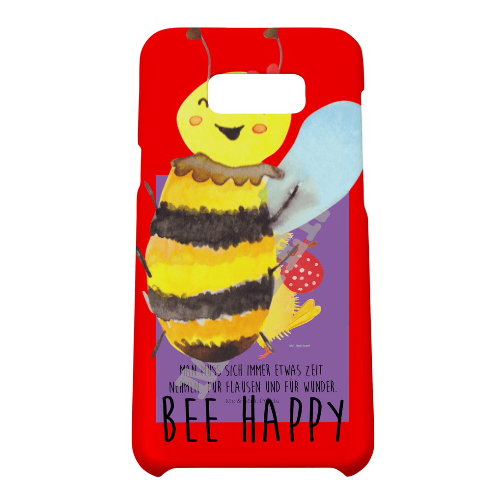 Handyhülle Biene Happy Iphone XR Handyhülle, Iphone XR, Handyhülle, Premium Kunststoff, Biene, Wespe, Hummel