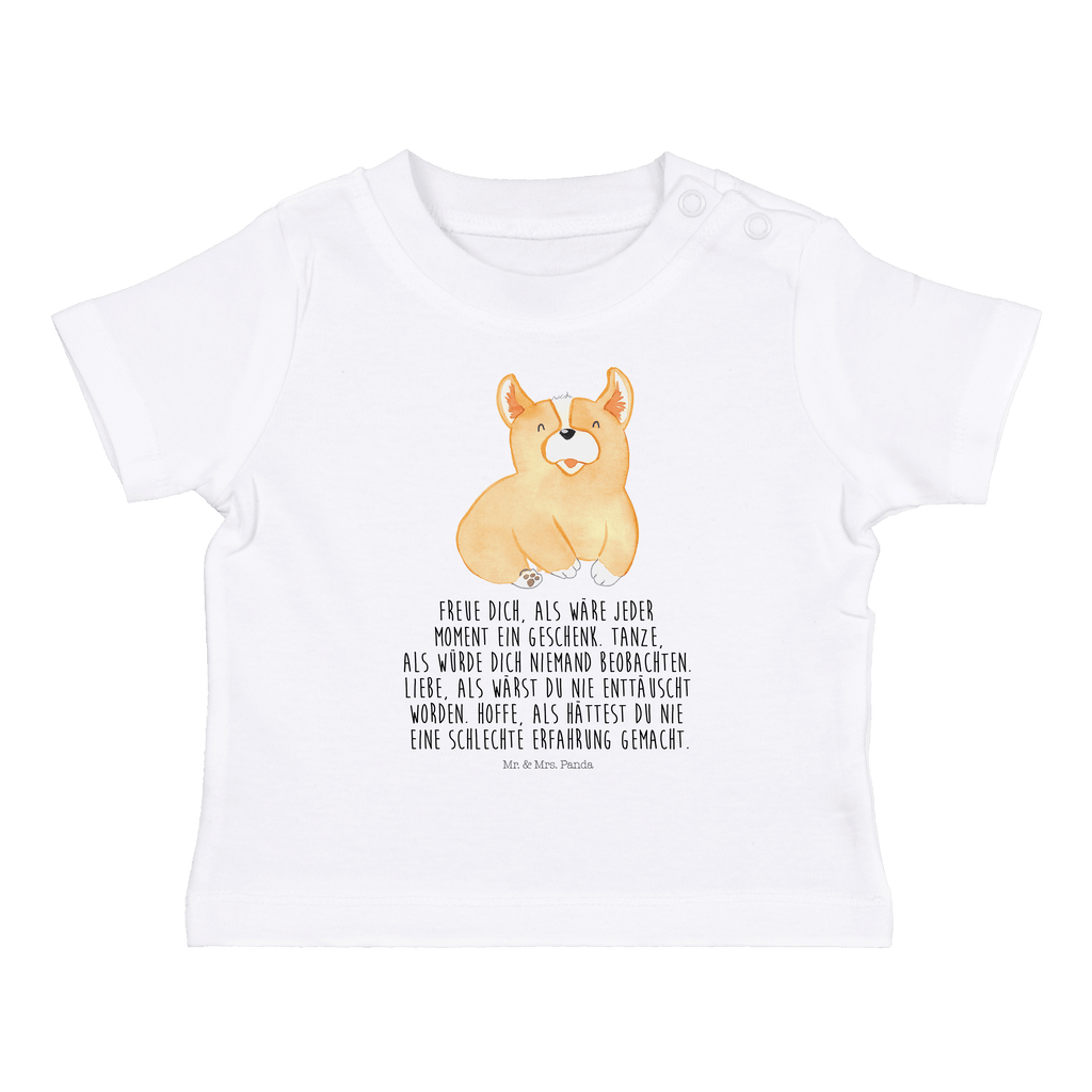 Organic Baby Shirt Corgie Baby T-Shirt, Jungen Baby T-Shirt, Mädchen Baby T-Shirt, Shirt, Hund, Hundemotiv, Haustier, Hunderasse, Tierliebhaber, Hundebesitzer, Sprüche, Corgie, Welsh Corgie Pembroke, britisch, Motivation, Spruch, Hundespruch, Lebensfreude