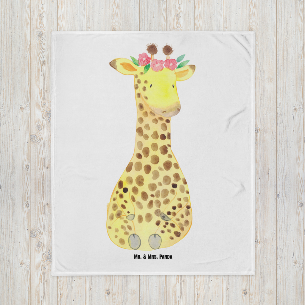 Babydecke Giraffe Blumenkranz Babydecke, Babygeschenk, Geschenk Geburt, Babyecke Kuscheldecke, Krabbeldecke, Afrika, Wildtiere, Giraffe, Blumenkranz, Abenteurer, Selbstliebe, Freundin