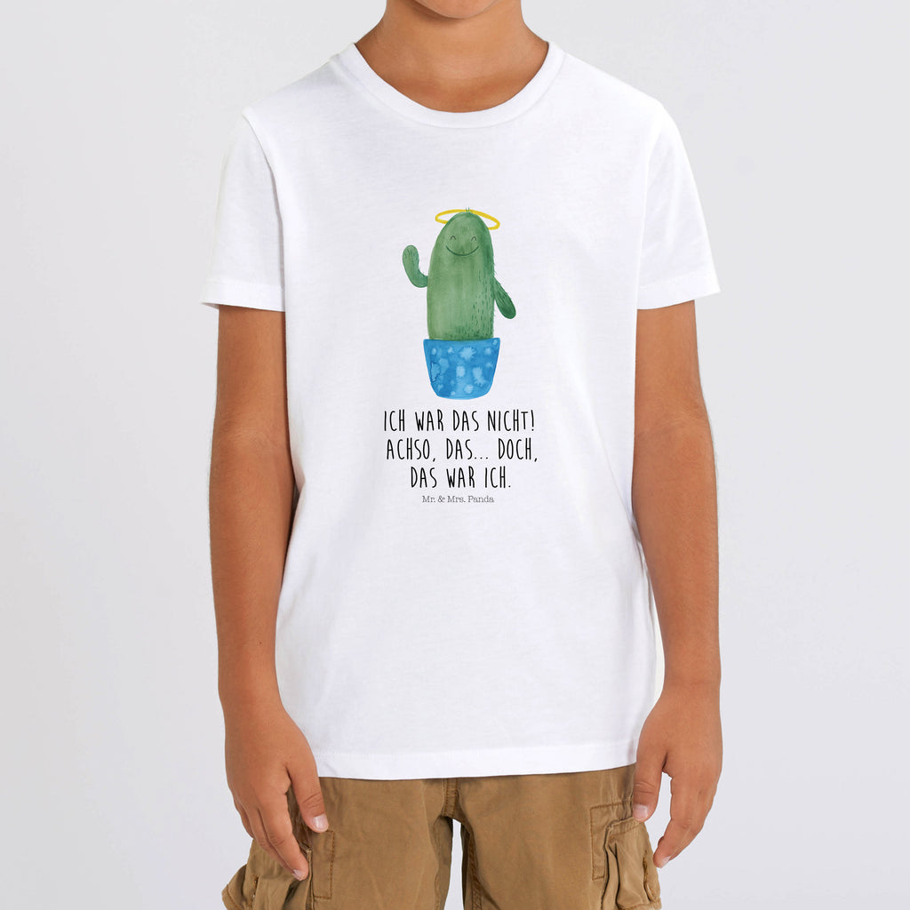 Organic Kinder T-Shirt Kaktus Heilig Kinder T-Shirt, Kinder T-Shirt Mädchen, Kinder T-Shirt Jungen, Kaktus, Kakteen, frech, lustig, Kind, Eltern, Familie, Bruder, Schwester, Schwestern, Freundin, Heiligenschein
