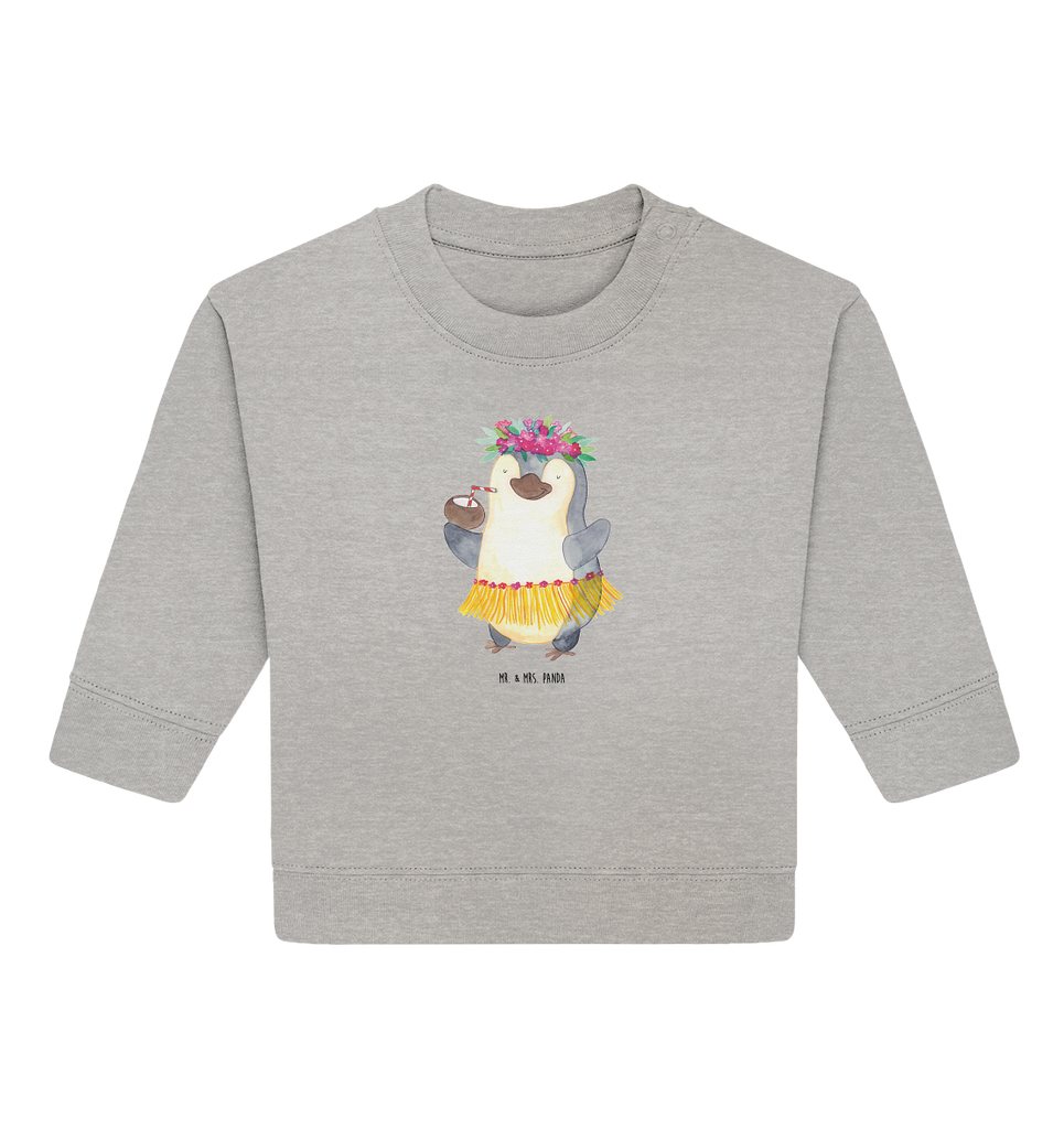 Organic Baby Pullover Pinguin Kokosnuss Wunderschöner Baby Pullover /Sweatshirt von Mr. & Mrs. Panda <br /><br />Material: <br />- 85 % Baumwolle (Bio-Qualität, ringgesponnen, gekämmt)<br />- 15 % Polyester (recycelt)</li><li>Grammatur: 280 g/m²<br />- Schnitt: normale Passform</li><li>Eingesetzte Ärmel<br />- Knopfleiste mit 1 gleichfarbigen Druckknopf und 1 verdeckten Druckknopf an Schulter für einfacheres Anziehen, Pinguin, Aloha, Hawaii, Urlaub, Kokosnuss, Pinguine