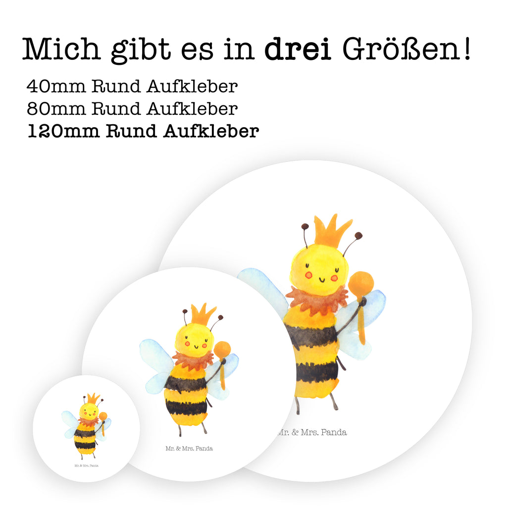 Rund Aufkleber Biene König Sticker, Aufkleber, Etikett, Biene, Wespe, Hummel