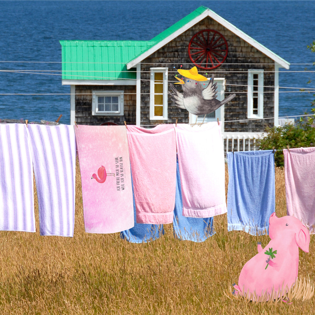 Handtuch Flamingo stolz Duschtuch, Badetuch, Strandtuch, Saunatuch, Kinder Handtuch, Flamingo, stolz, Freude, Selbstliebe, Selbstakzeptanz, Freundin, beste Freundin, Tochter, Mama, Schwester