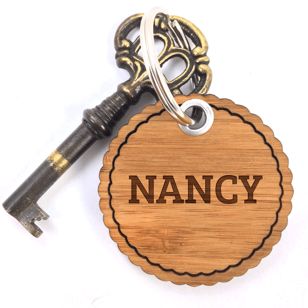 Rundwelle Schlüsselanhänger Nancy Schlüsselanhänger, Anhänger, Taschenanhänger, Glücksbringer, Schlüsselband, Spruch